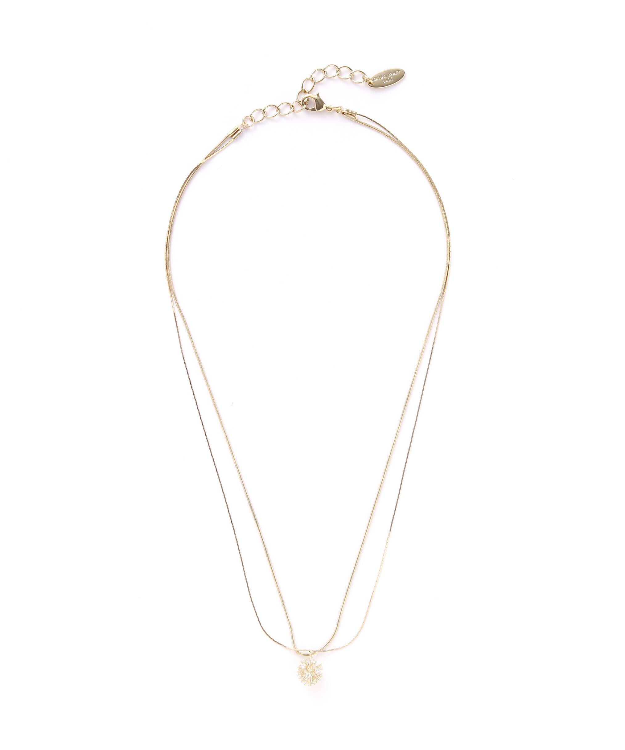  「ドームストーンツインネックレス」|ネックレス|ゴールド