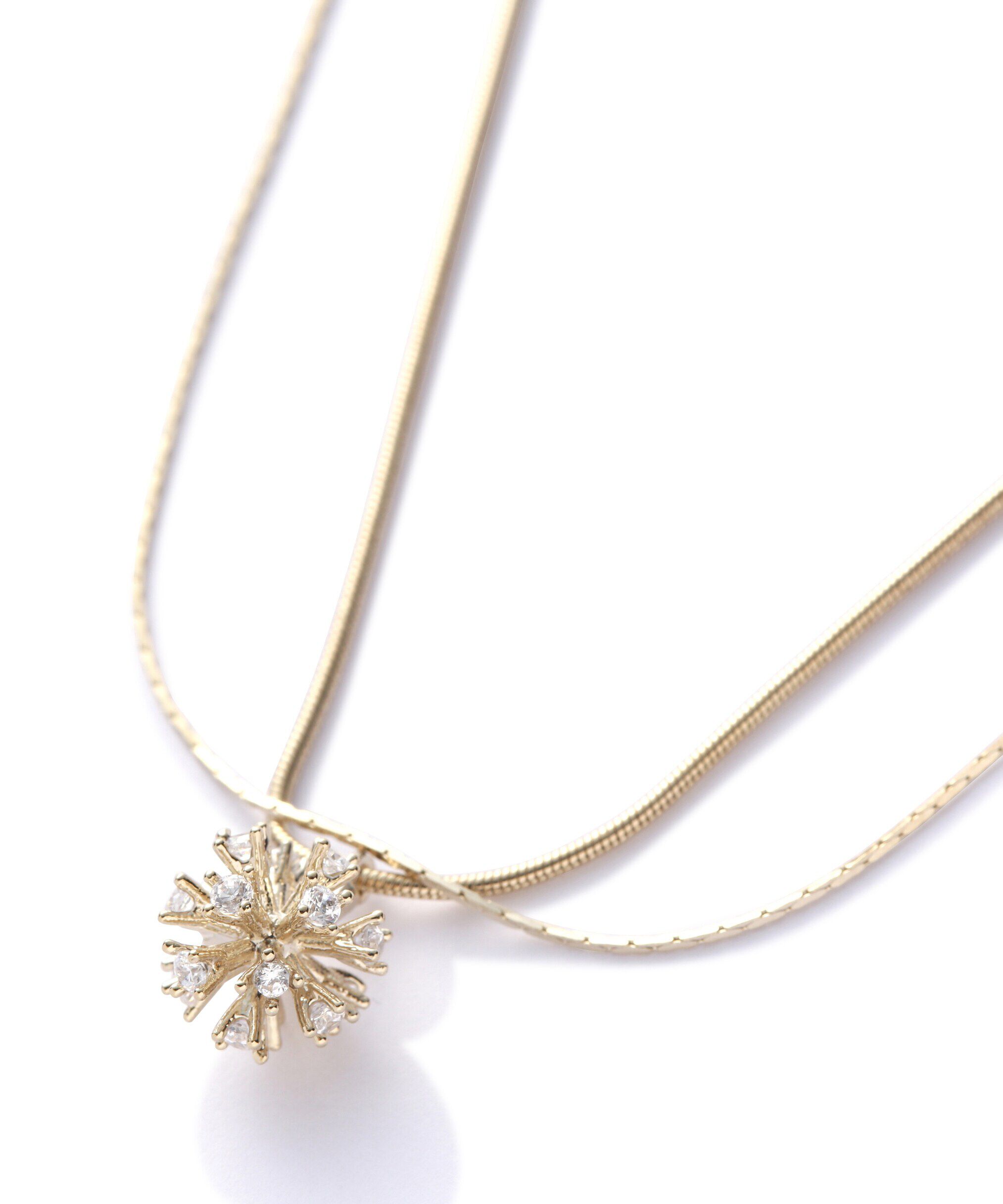  「ドームストーンツインネックレス」|ネックレス|