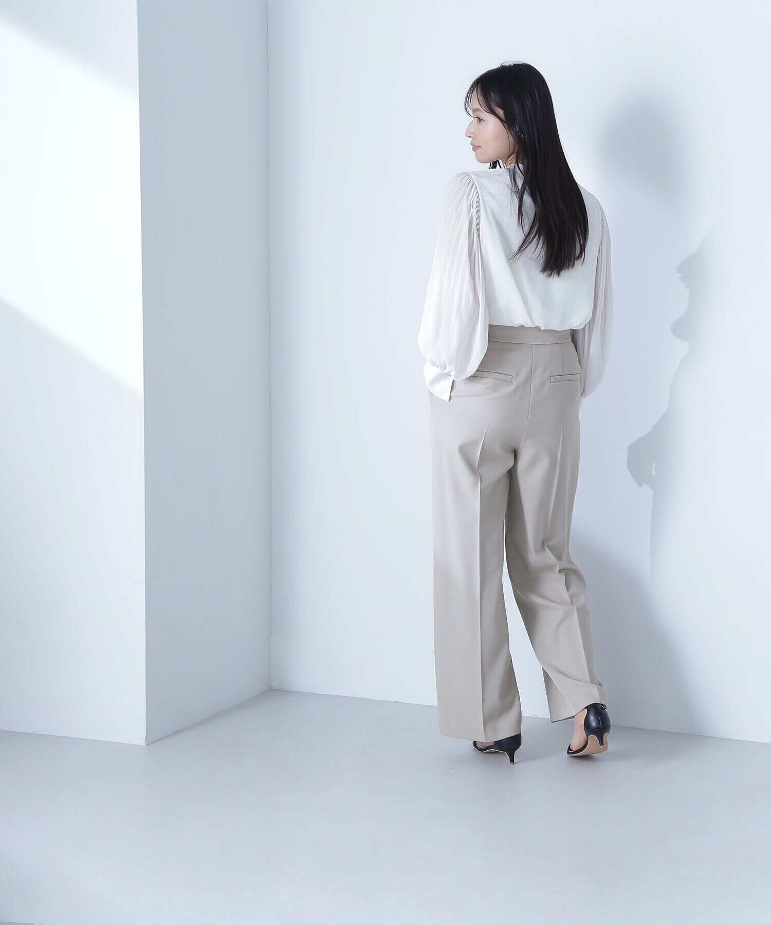  「ラッフルフリル楊柳ブラウス」|シャツ・ブラウス|