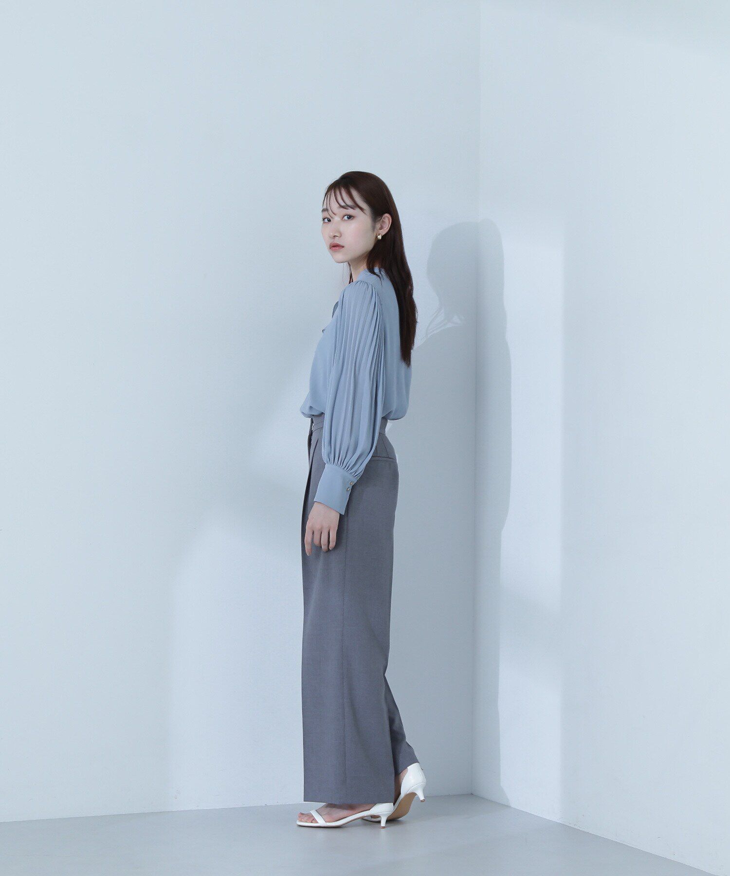  「ラッフルフリル楊柳ブラウス」|シャツ・ブラウス|