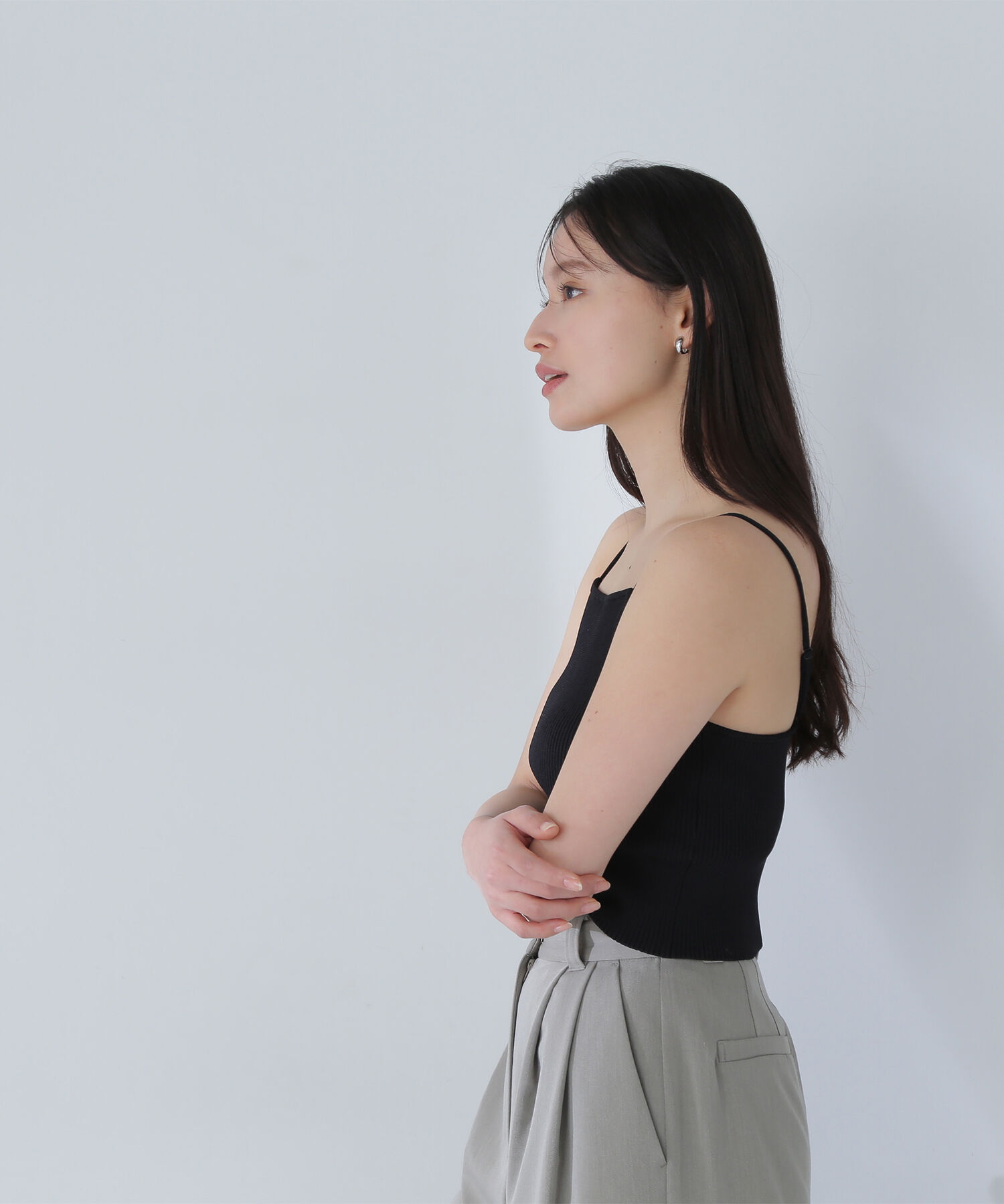  「クロップドニットキャミビスチェ」|ニット・セーター|