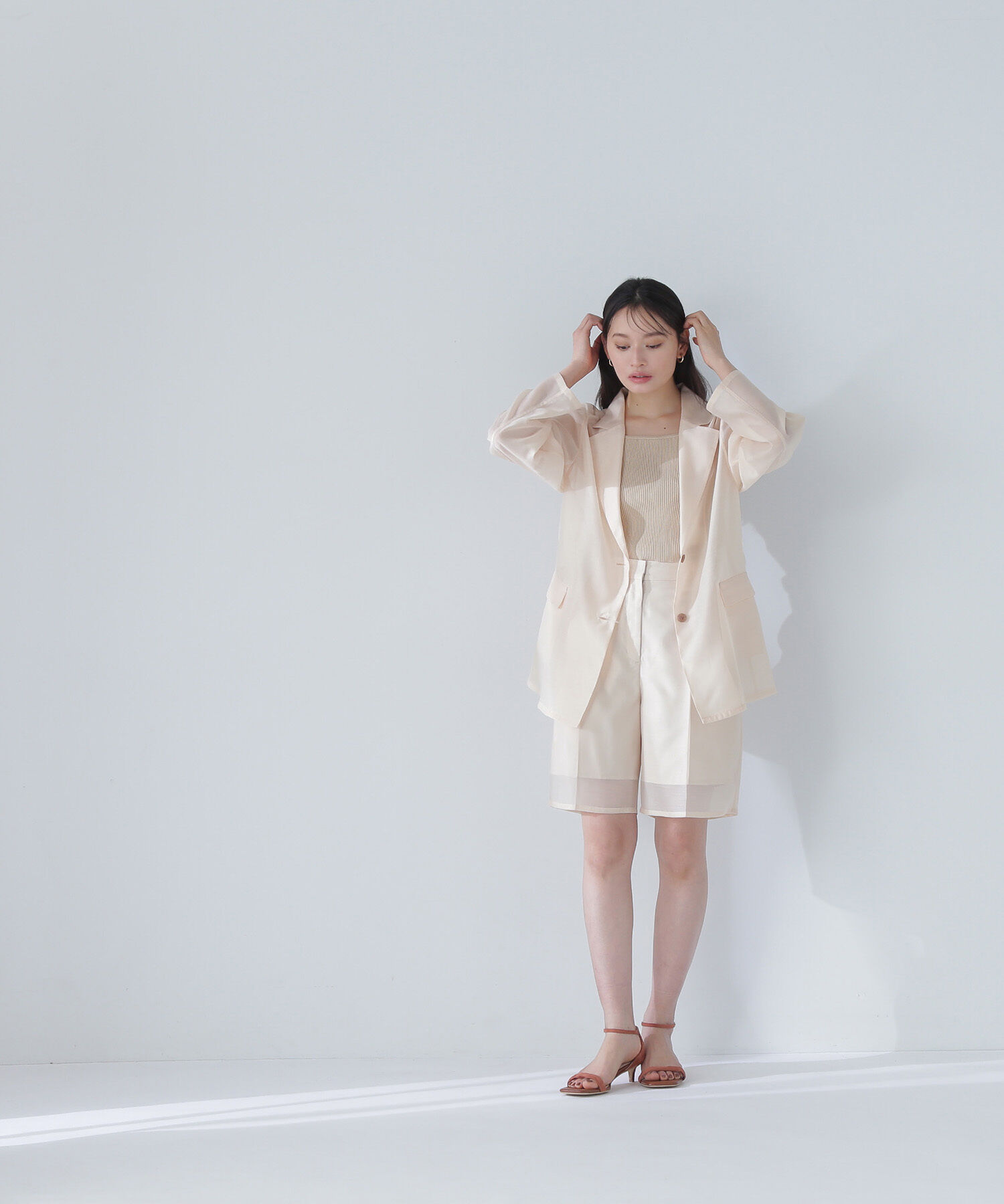  「クロップドニットキャミビスチェ」|ニット・セーター|