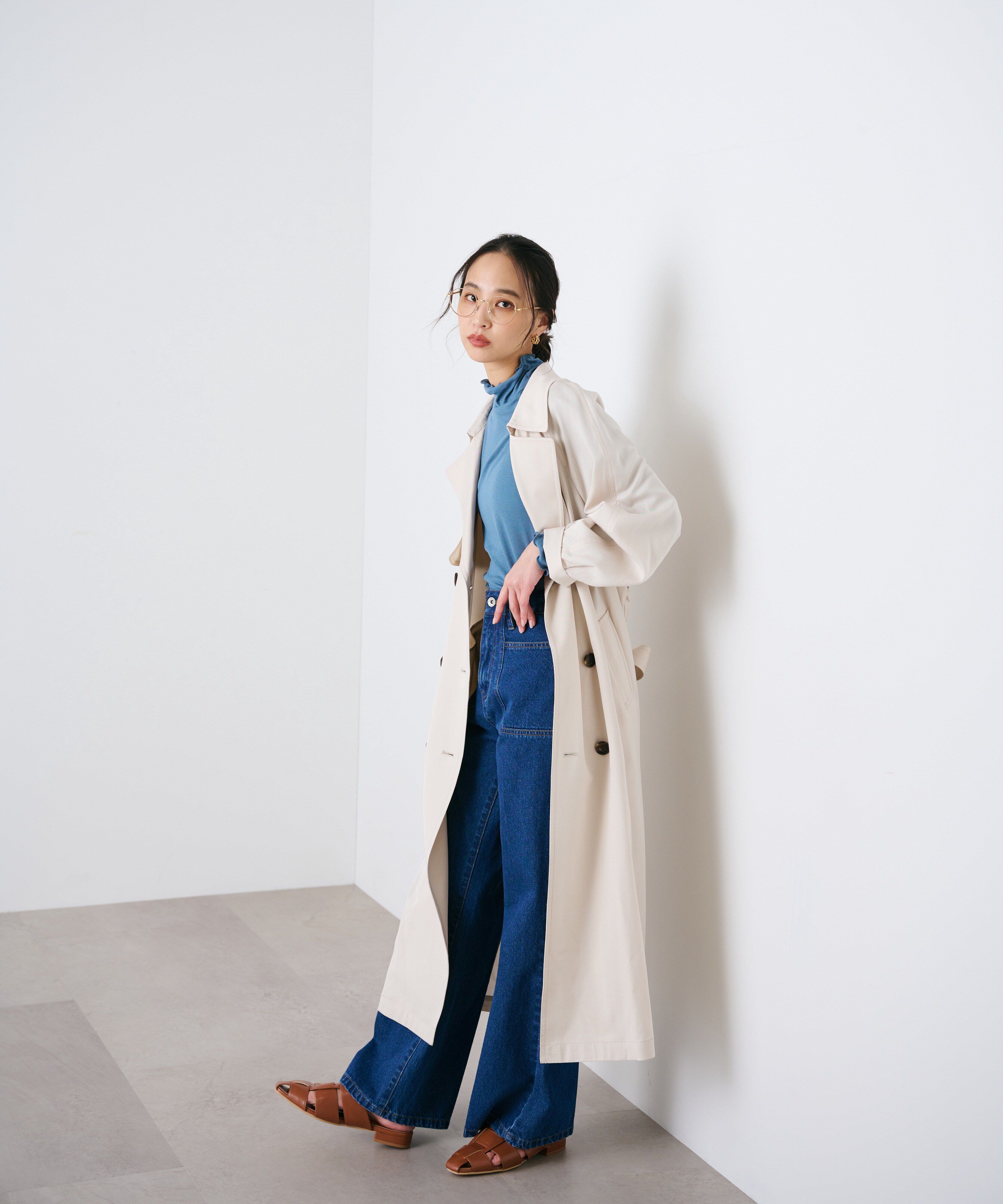  「[低身長サイズ/Sシリーズ]ルーズテロンチコート」|その他|