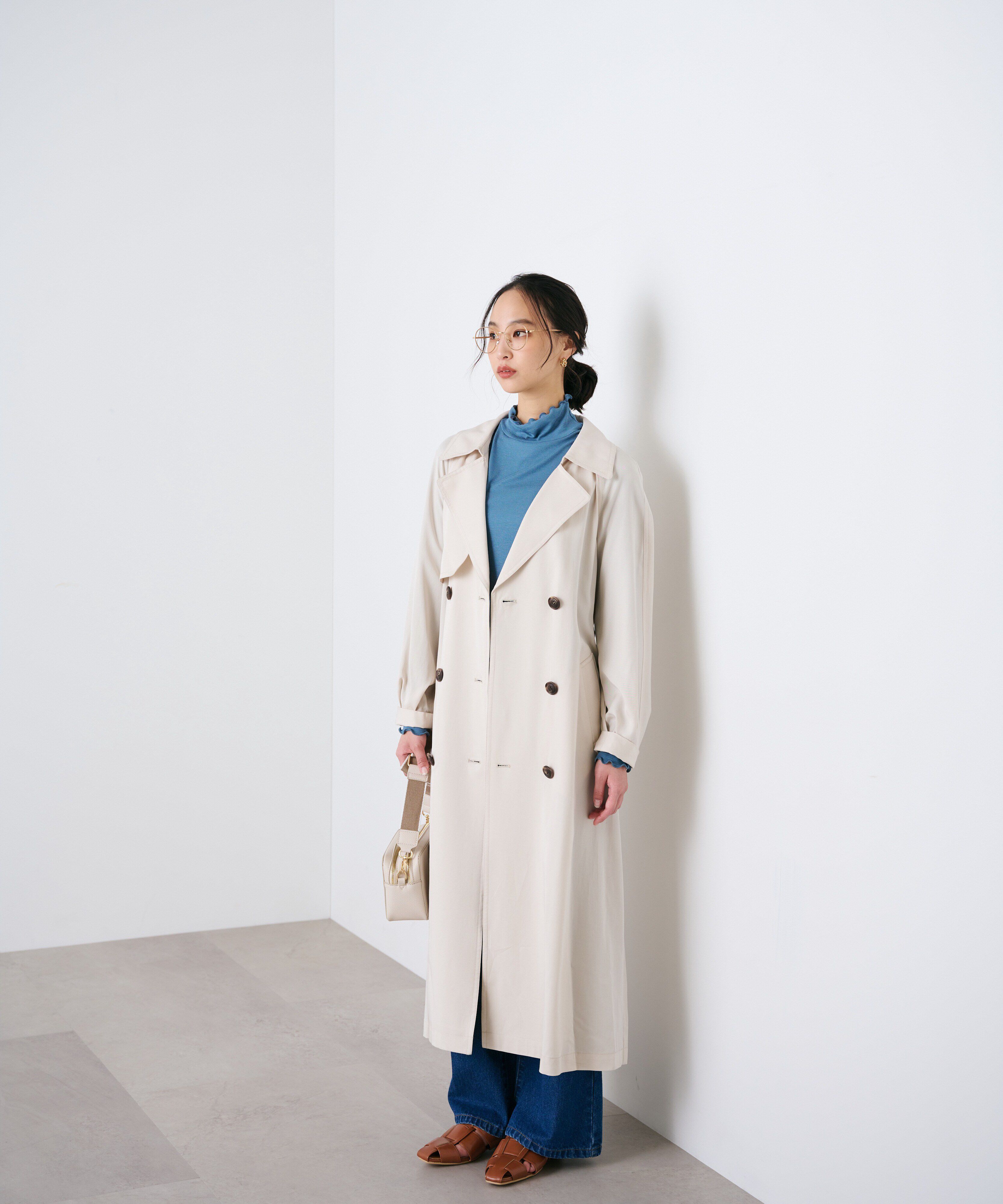  「[低身長サイズ/Sシリーズ]ルーズテロンチコート」|その他|