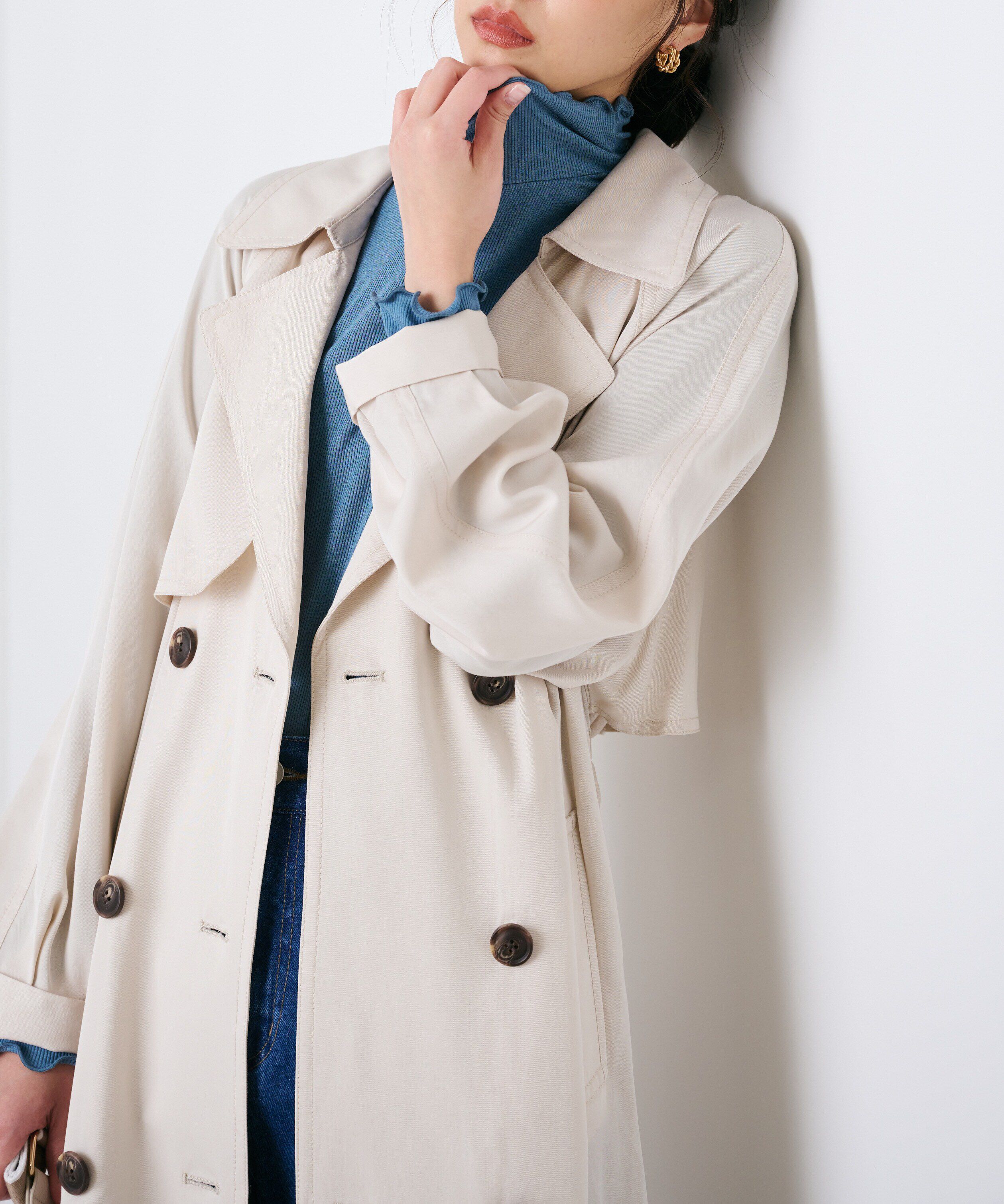  「[低身長サイズ/Sシリーズ]ルーズテロンチコート」|その他|