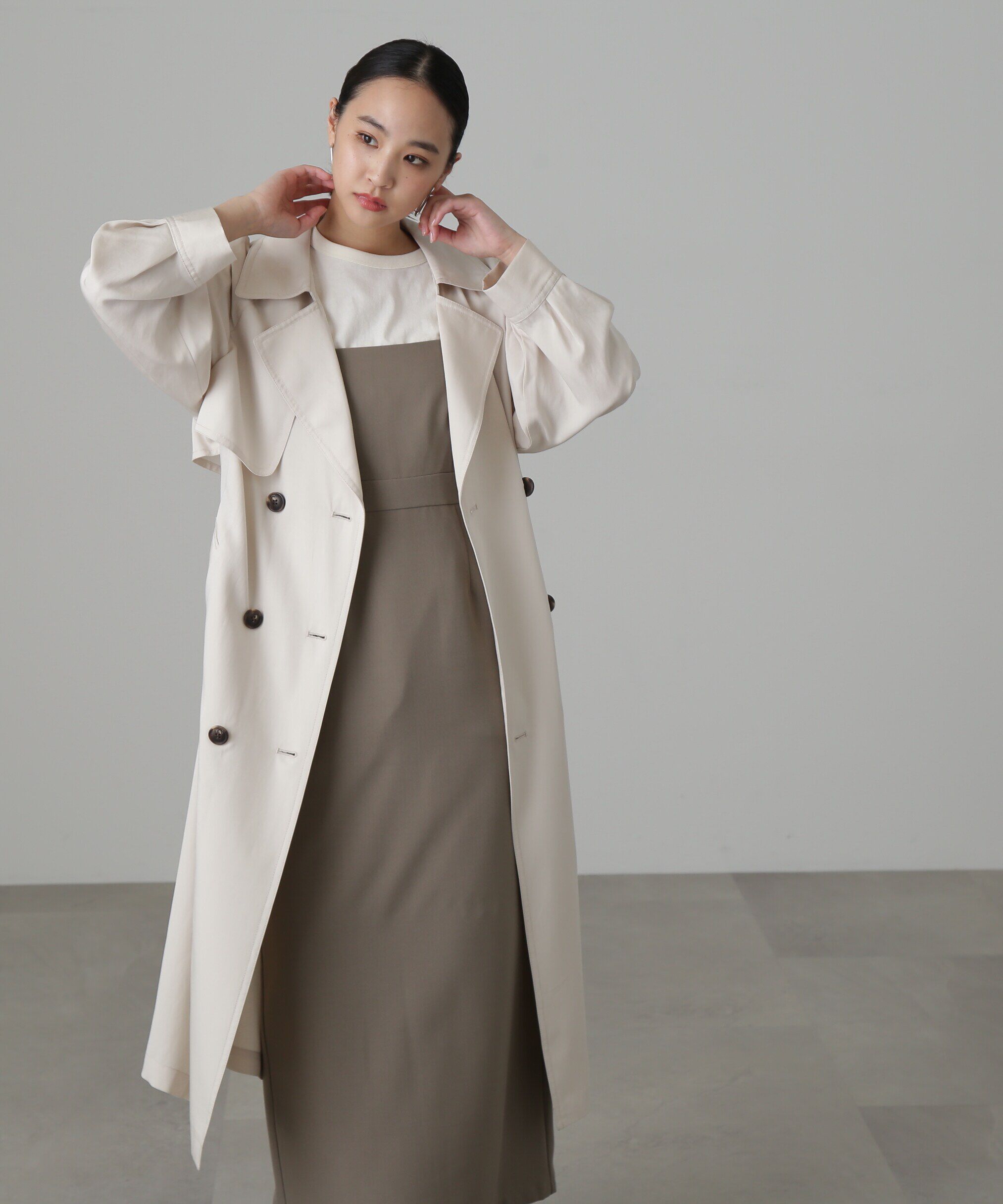  「[低身長サイズ/Sシリーズ]ルーズテロンチコート」|その他|