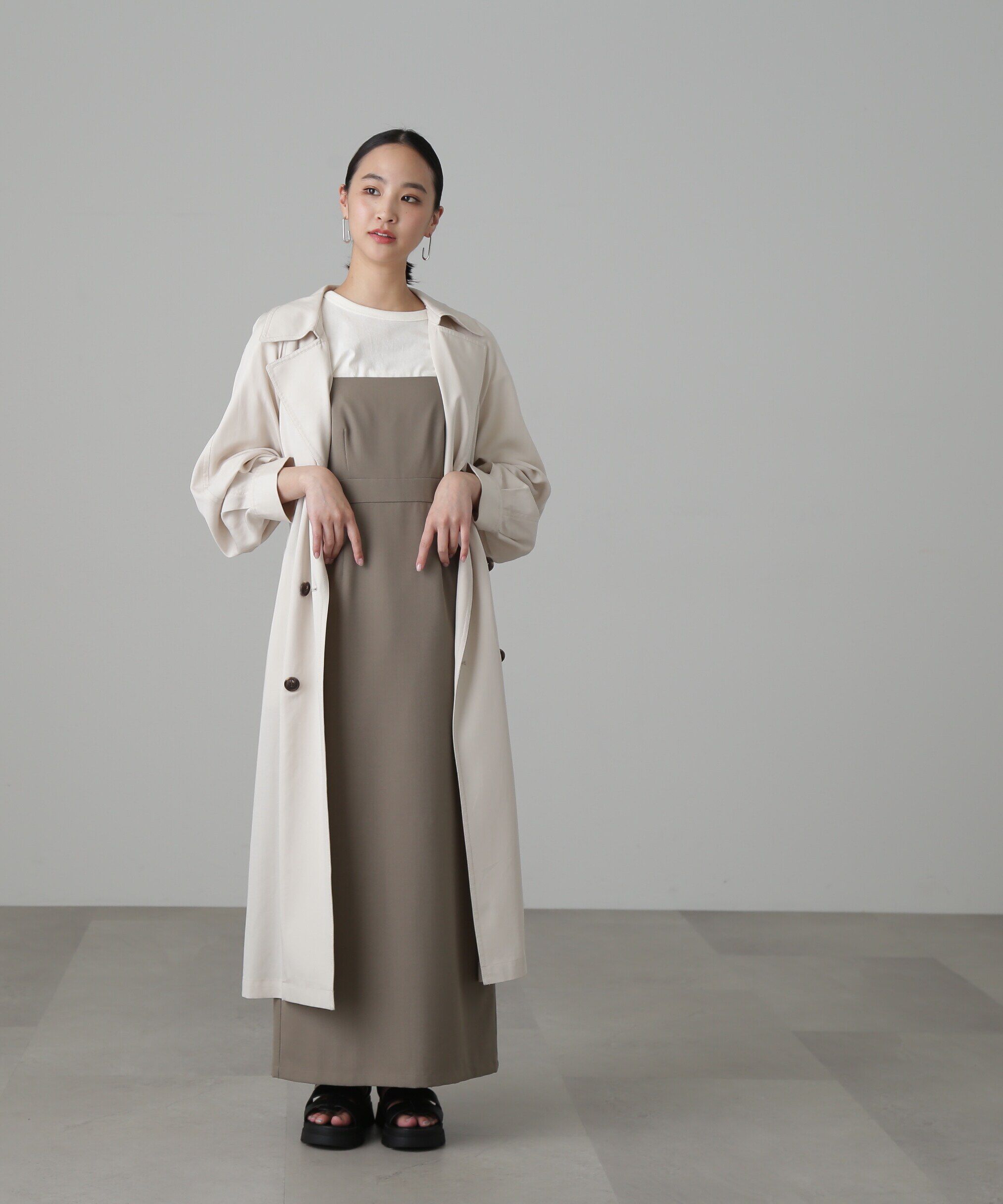  「[低身長サイズ/Sシリーズ]ルーズテロンチコート」|その他|