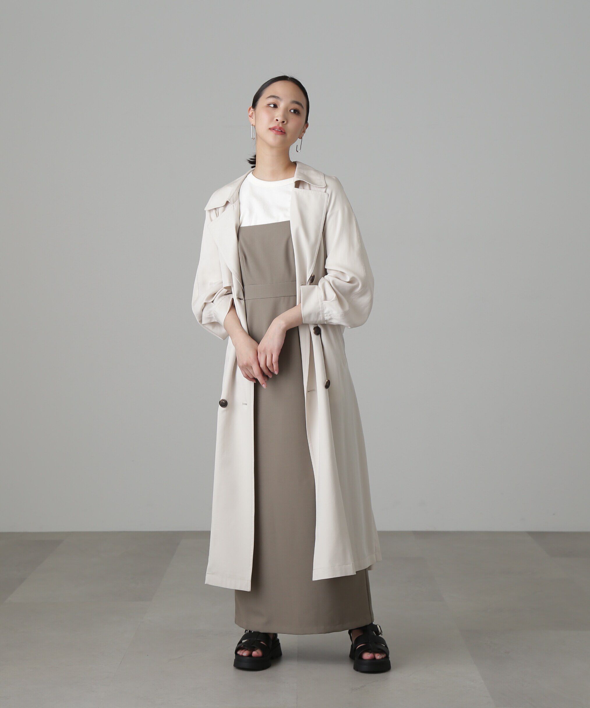  「[低身長サイズ/Sシリーズ]ルーズテロンチコート」|その他|