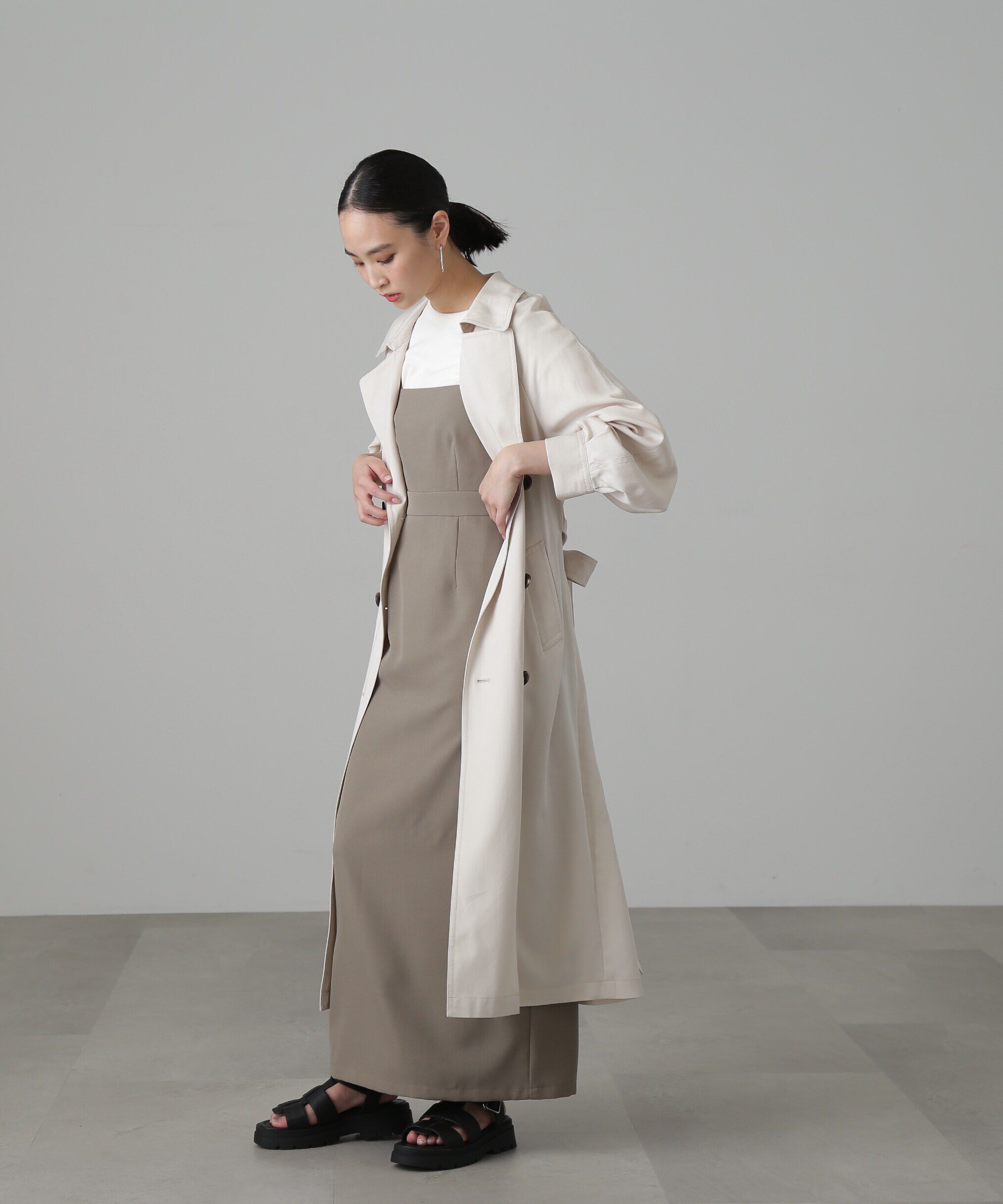  「[低身長サイズ/Sシリーズ]ルーズテロンチコート」|その他|