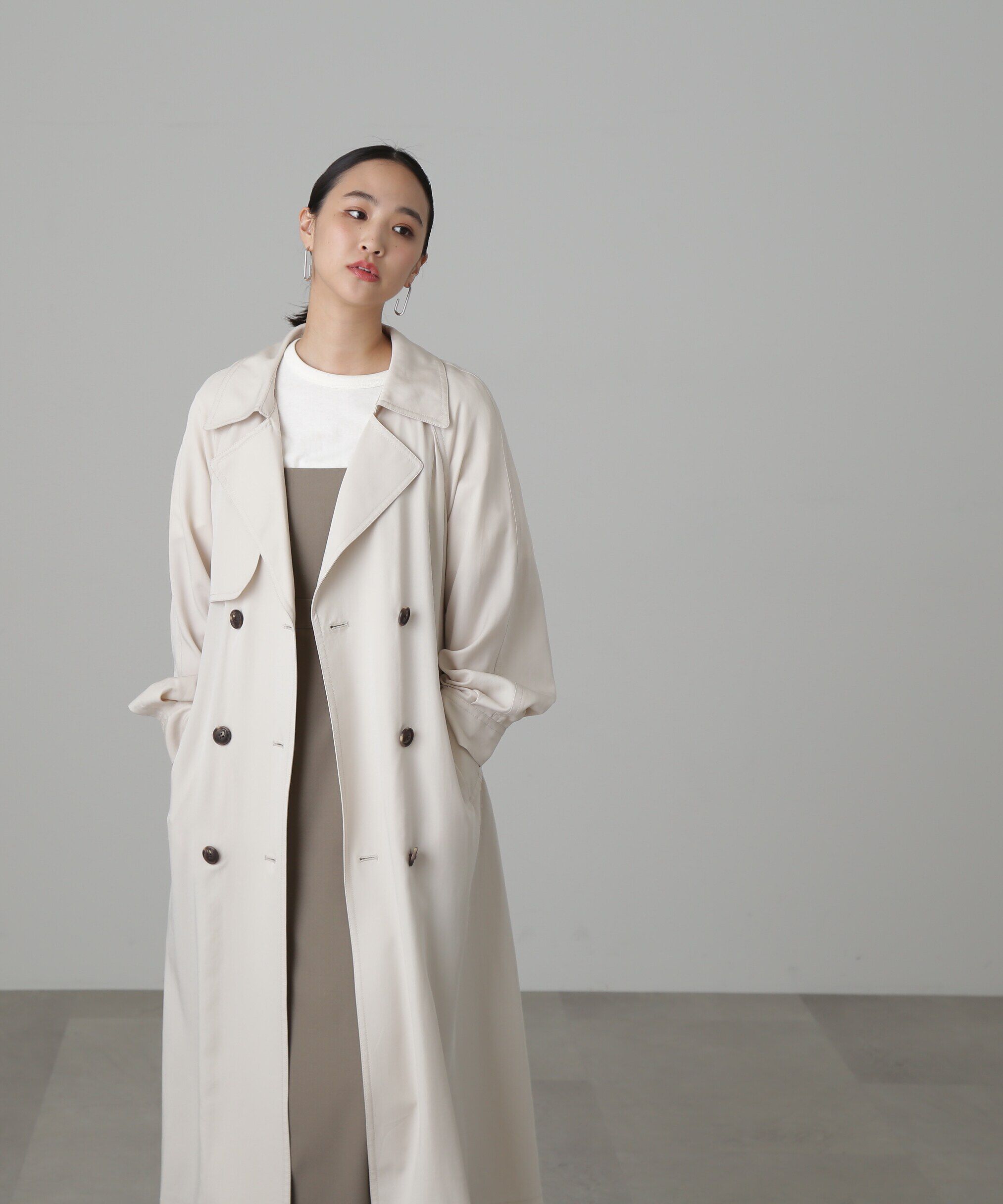  「[低身長サイズ/Sシリーズ]ルーズテロンチコート」|その他|