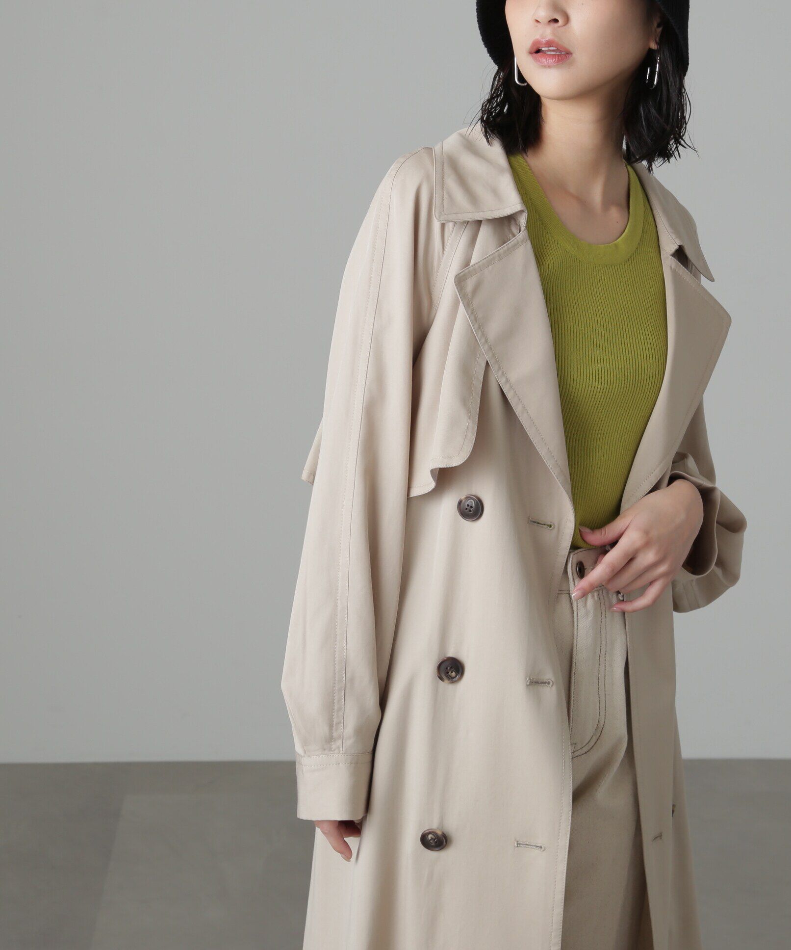  「[低身長サイズ/Sシリーズ]ルーズテロンチコート」|その他|