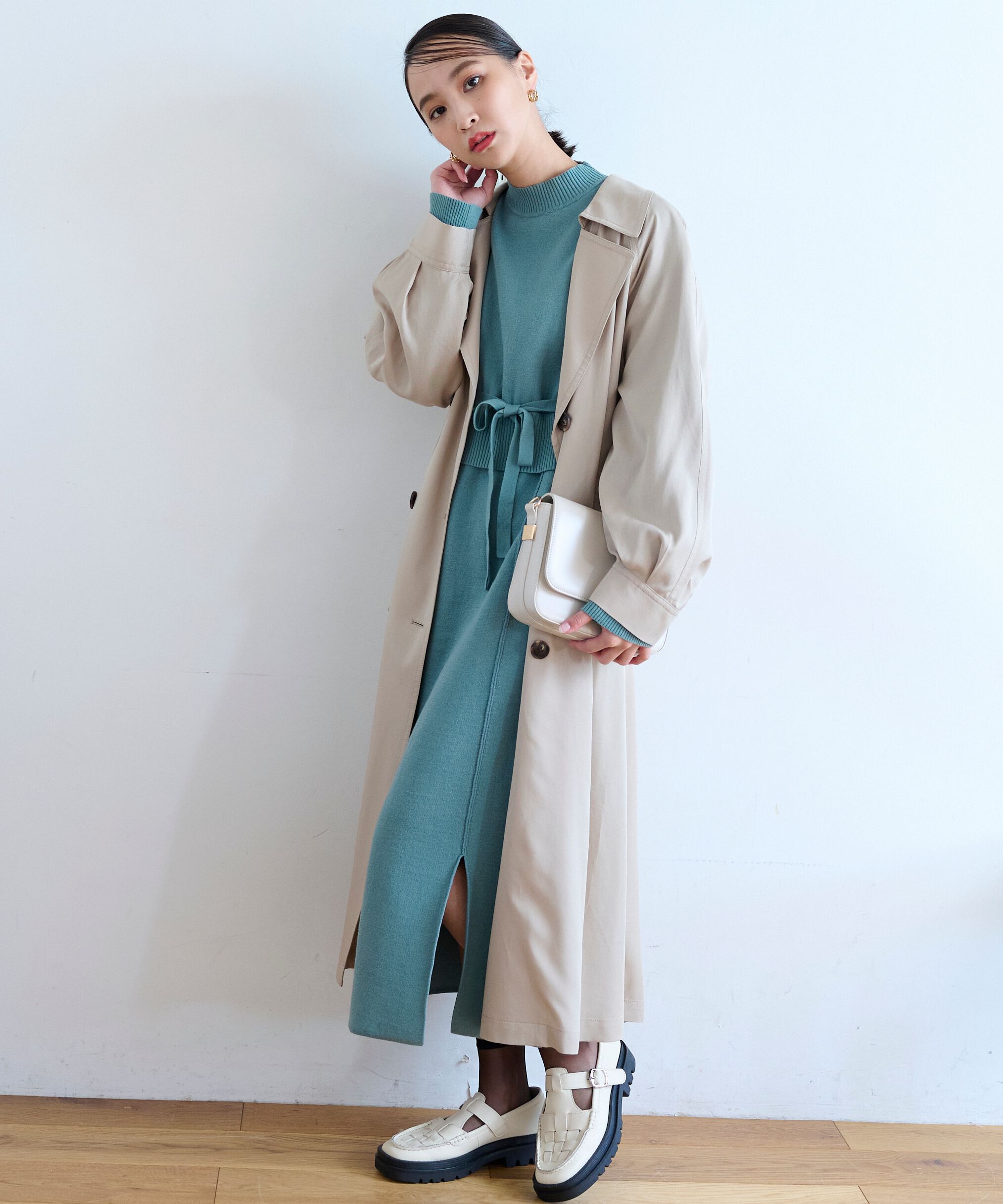  「[低身長サイズ/Sシリーズ]ルーズテロンチコート」|その他|