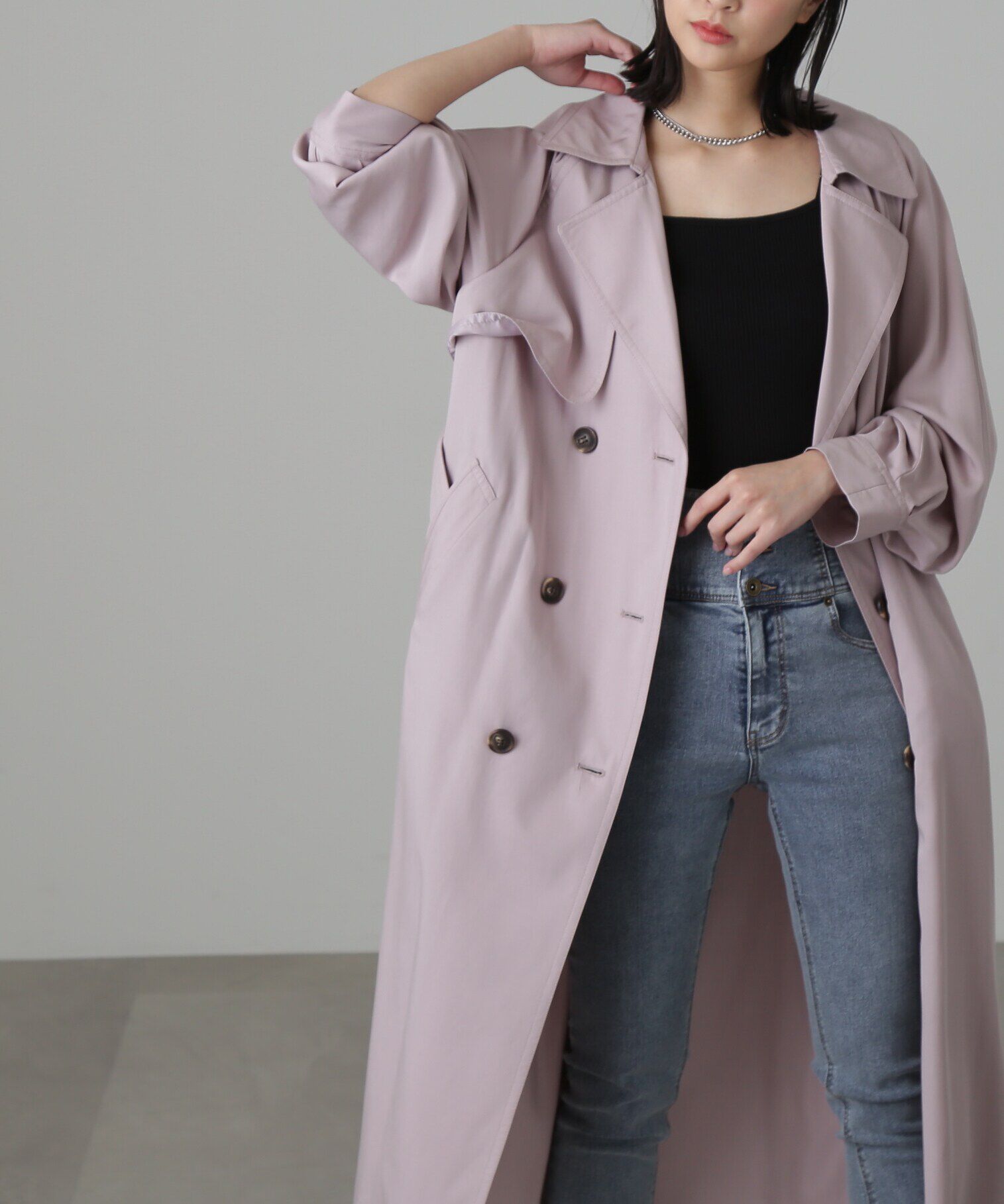  「[低身長サイズ/Sシリーズ]ルーズテロンチコート」|その他|