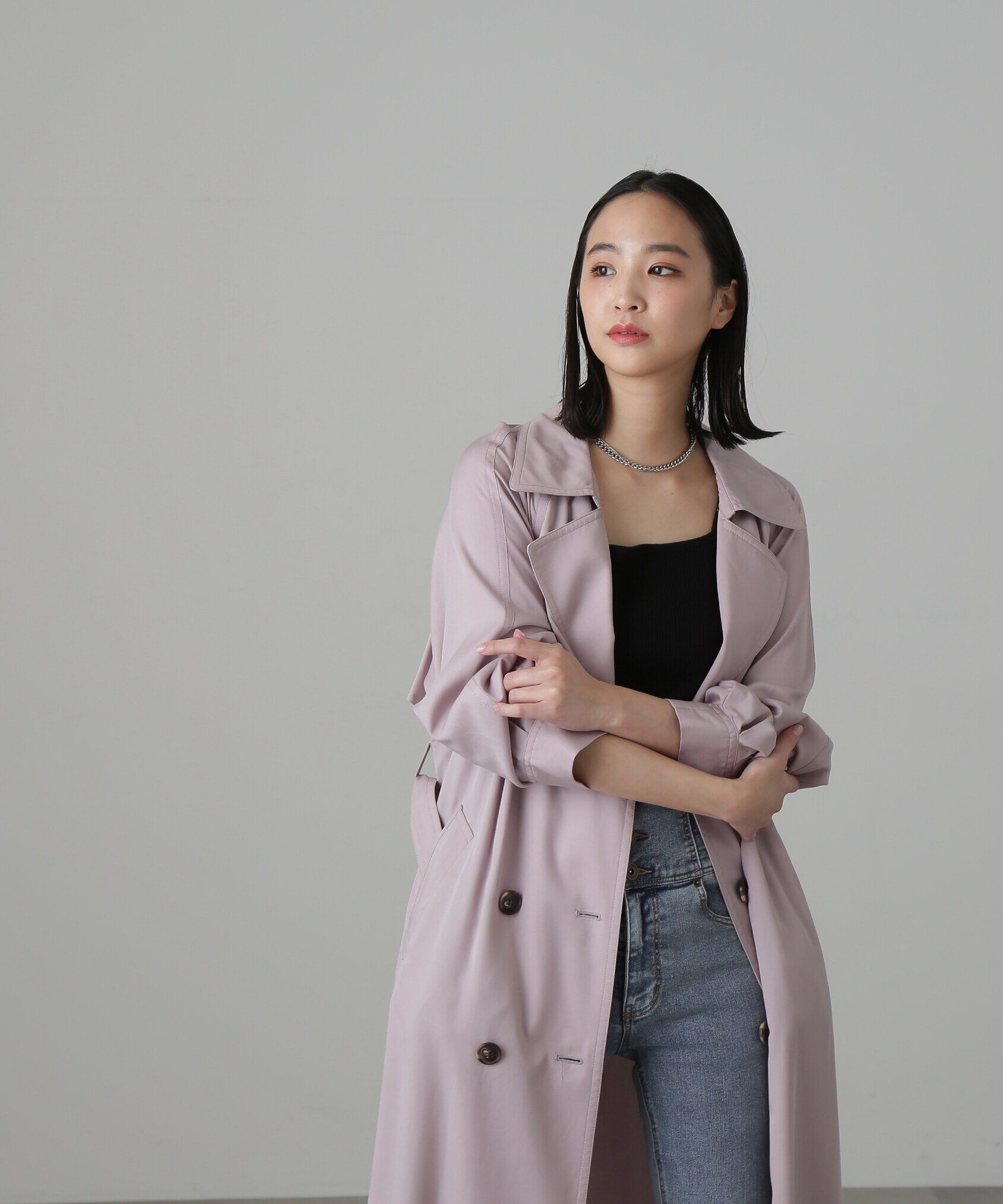  「[低身長サイズ/Sシリーズ]ルーズテロンチコート」|その他|