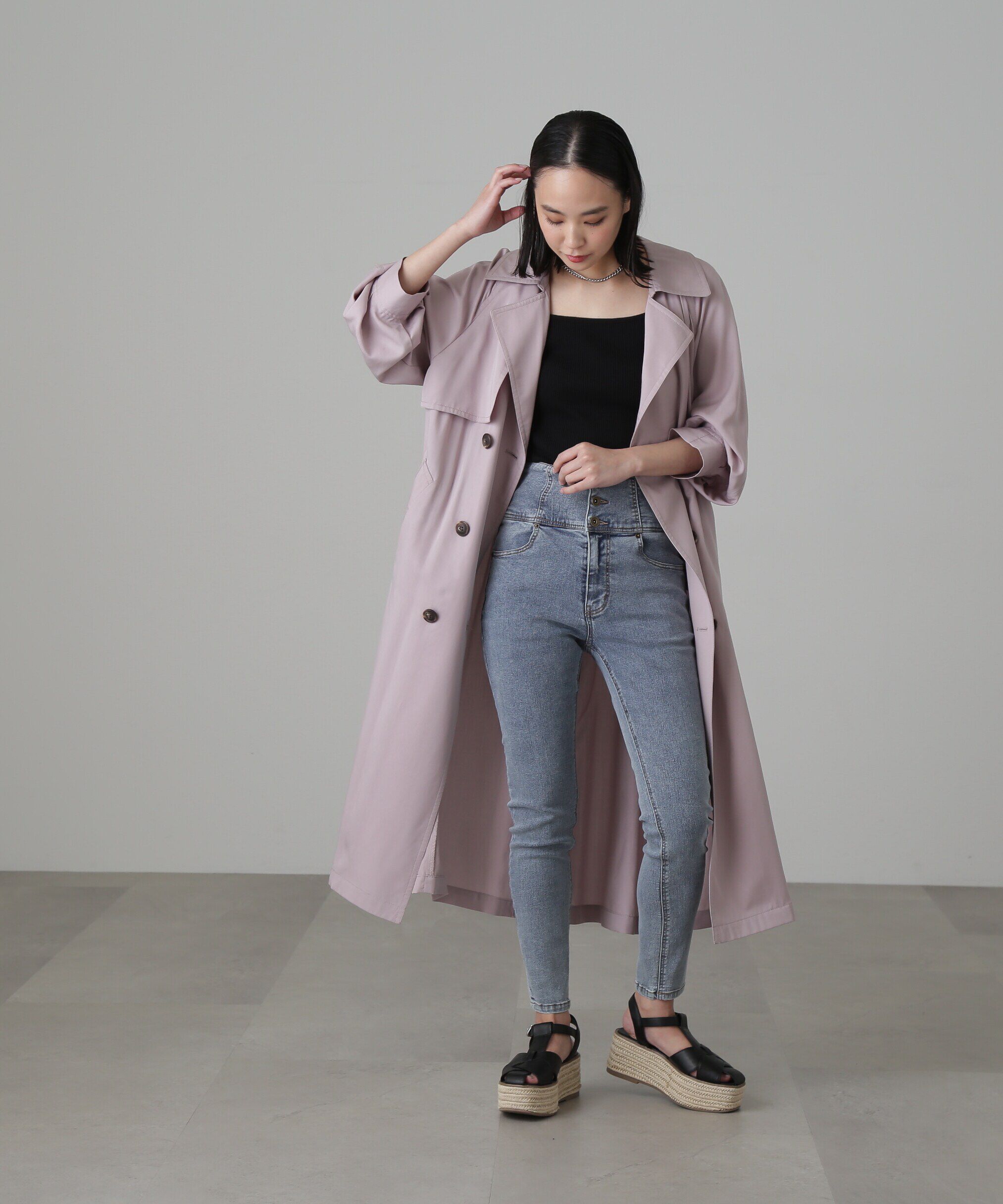  「[低身長サイズ/Sシリーズ]ルーズテロンチコート」|その他|