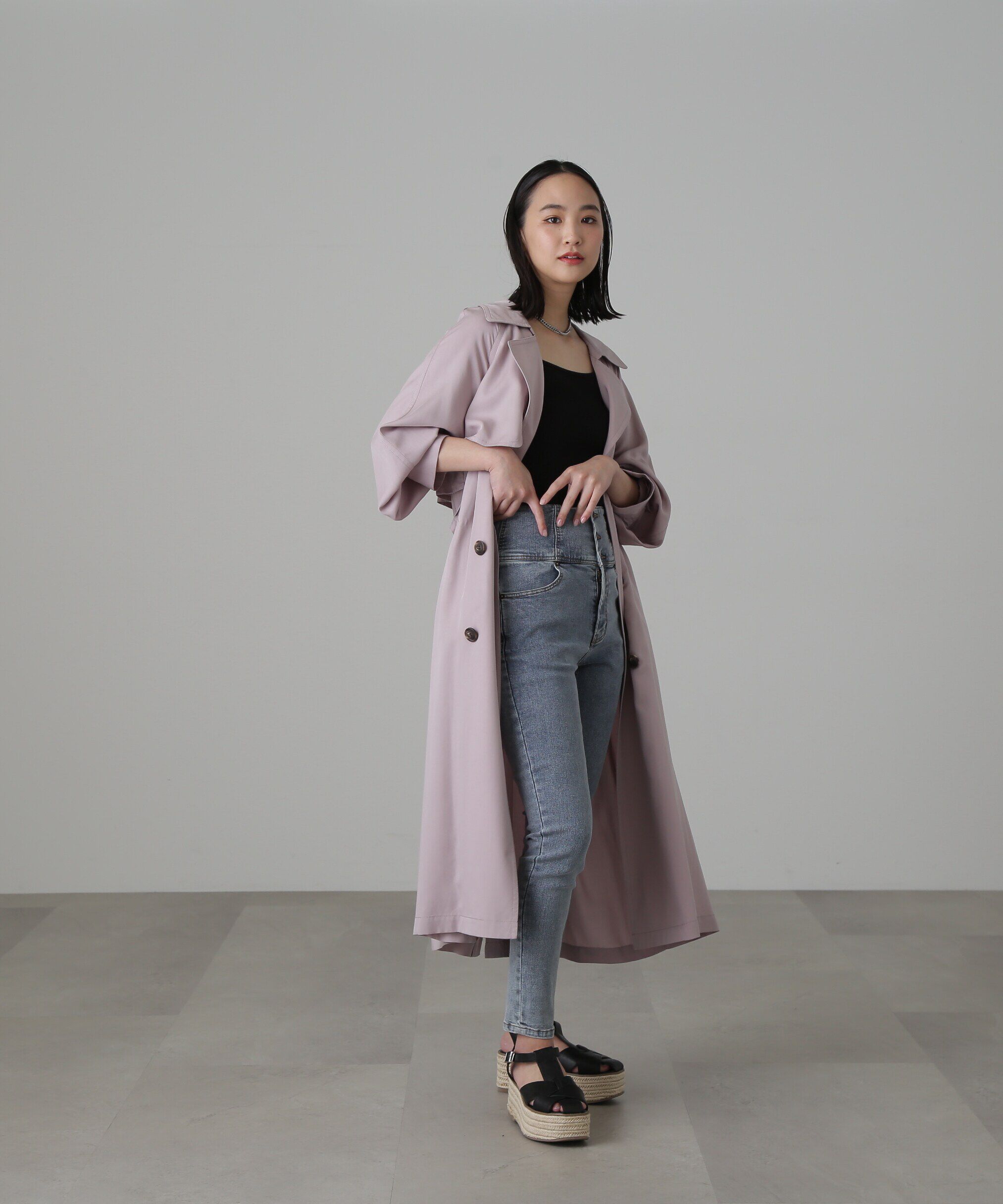  「[低身長サイズ/Sシリーズ]ルーズテロンチコート」|その他|