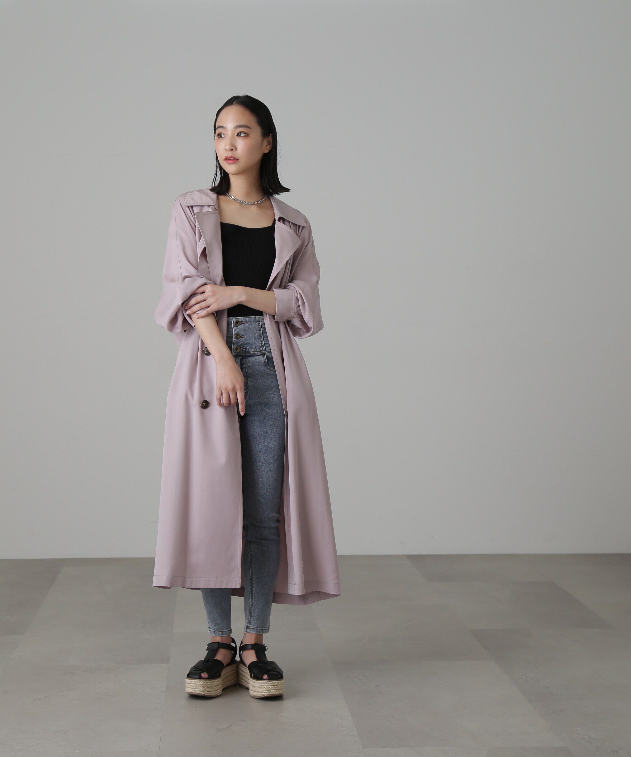  「[低身長サイズ/Sシリーズ]ルーズテロンチコート」|その他|