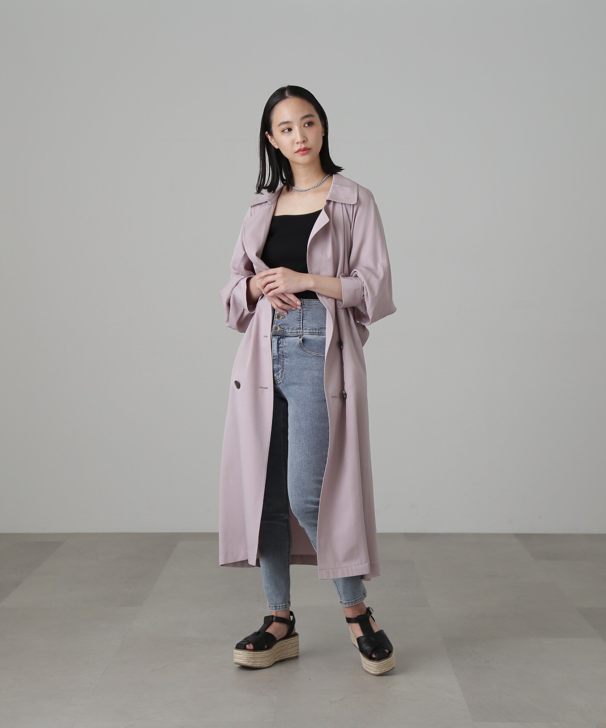  「[低身長サイズ/Sシリーズ]ルーズテロンチコート」|その他|