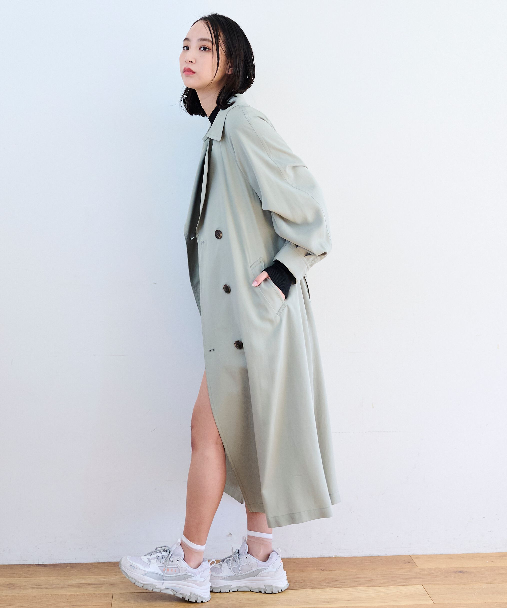  「[低身長サイズ/Sシリーズ]ルーズテロンチコート」|その他|