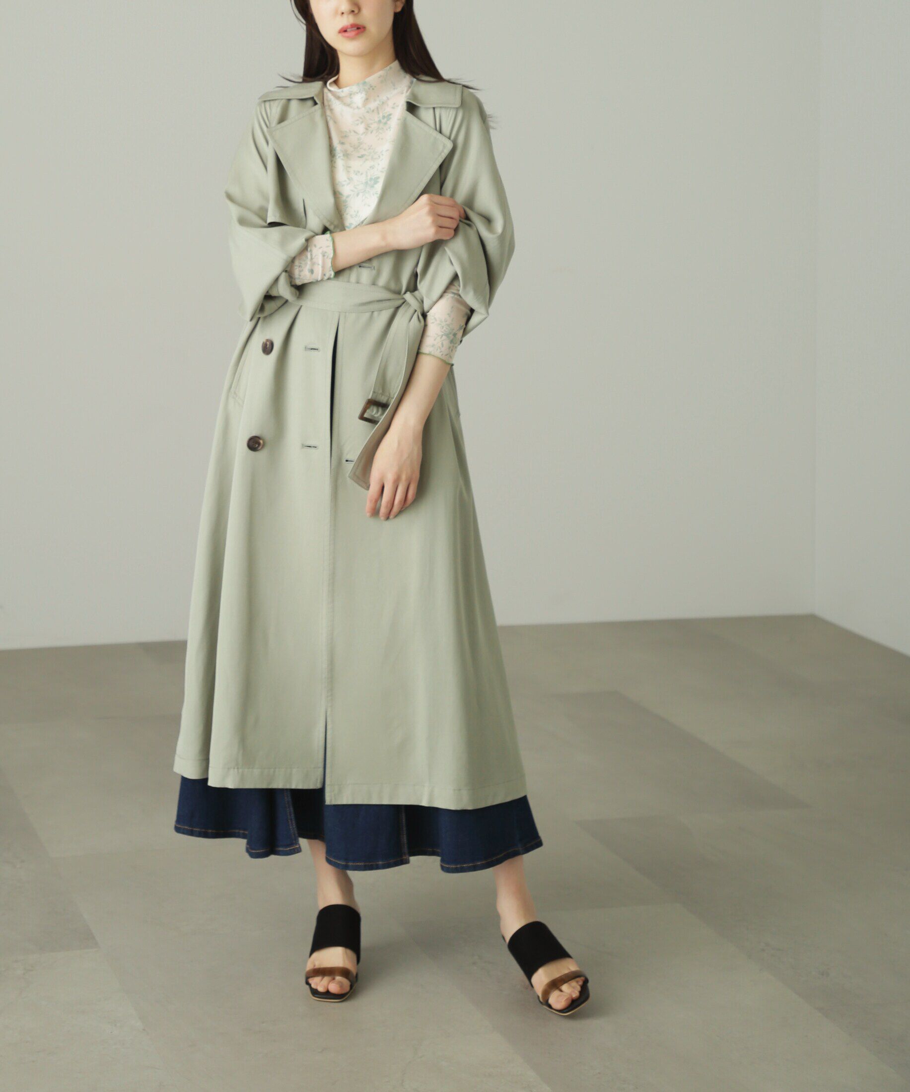  「[低身長サイズ/Sシリーズ]ルーズテロンチコート」|その他|