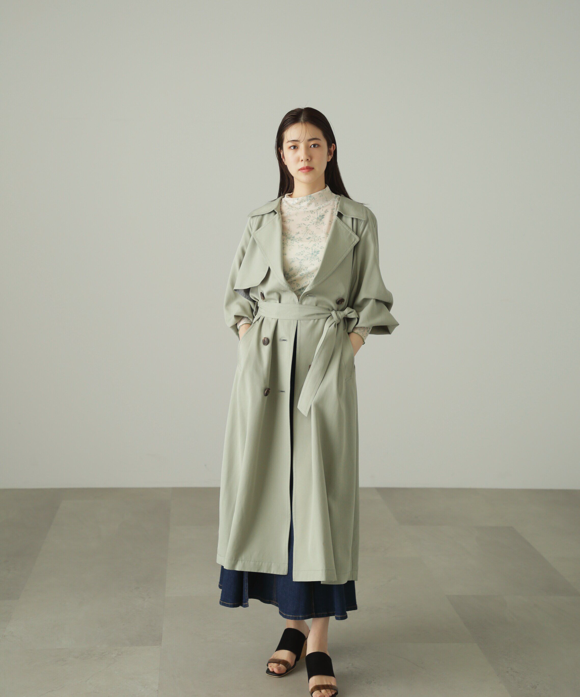  「[低身長サイズ/Sシリーズ]ルーズテロンチコート」|その他|