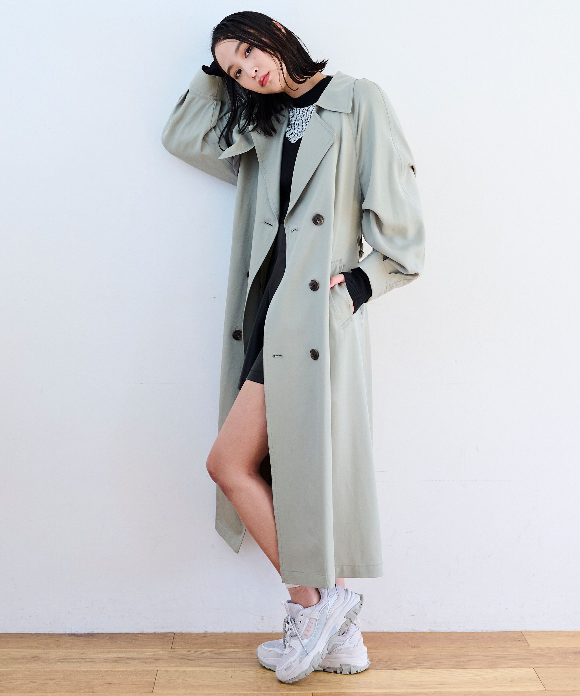  「[低身長サイズ/Sシリーズ]ルーズテロンチコート」|その他|