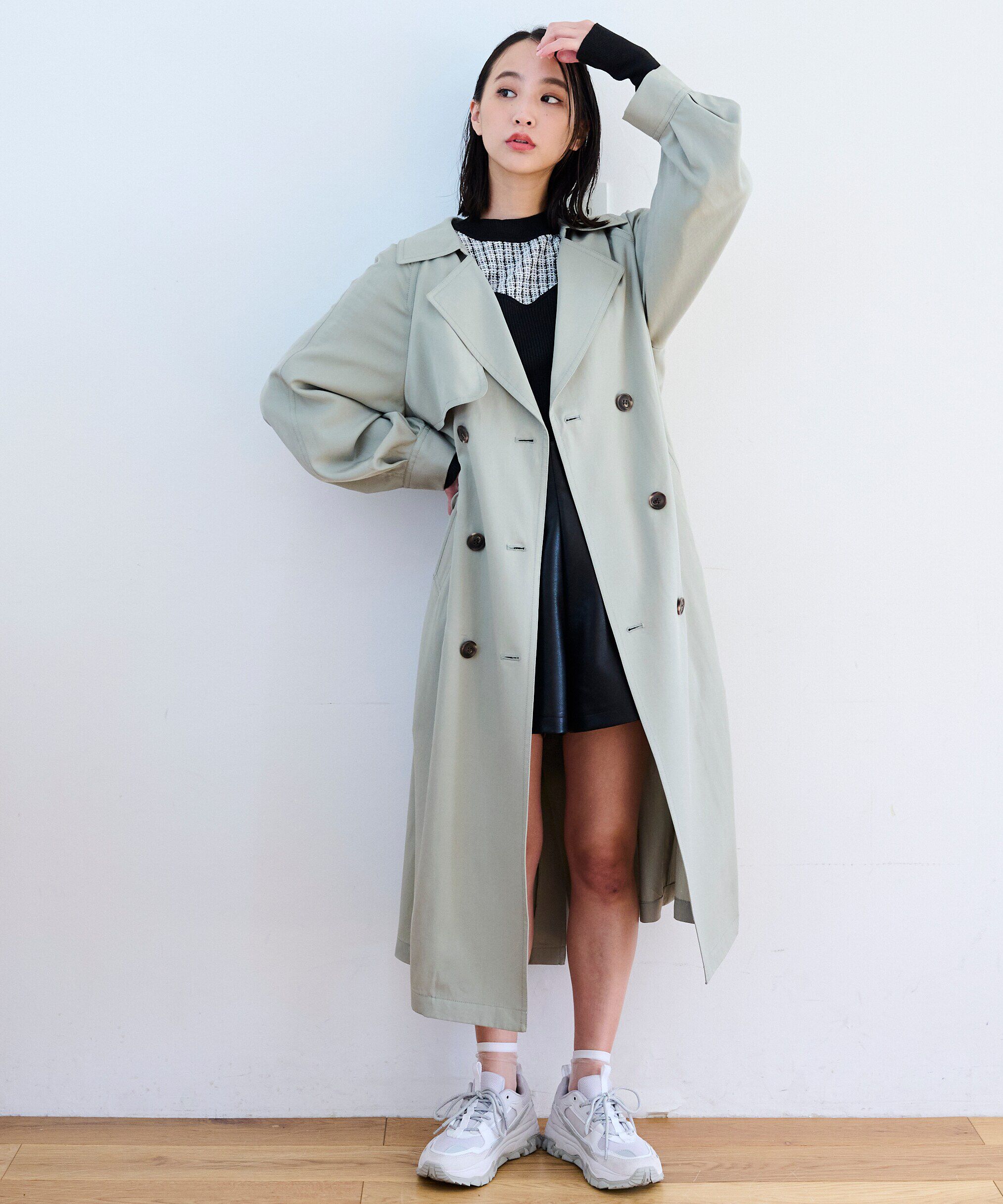  「[低身長サイズ/Sシリーズ]ルーズテロンチコート」|その他|