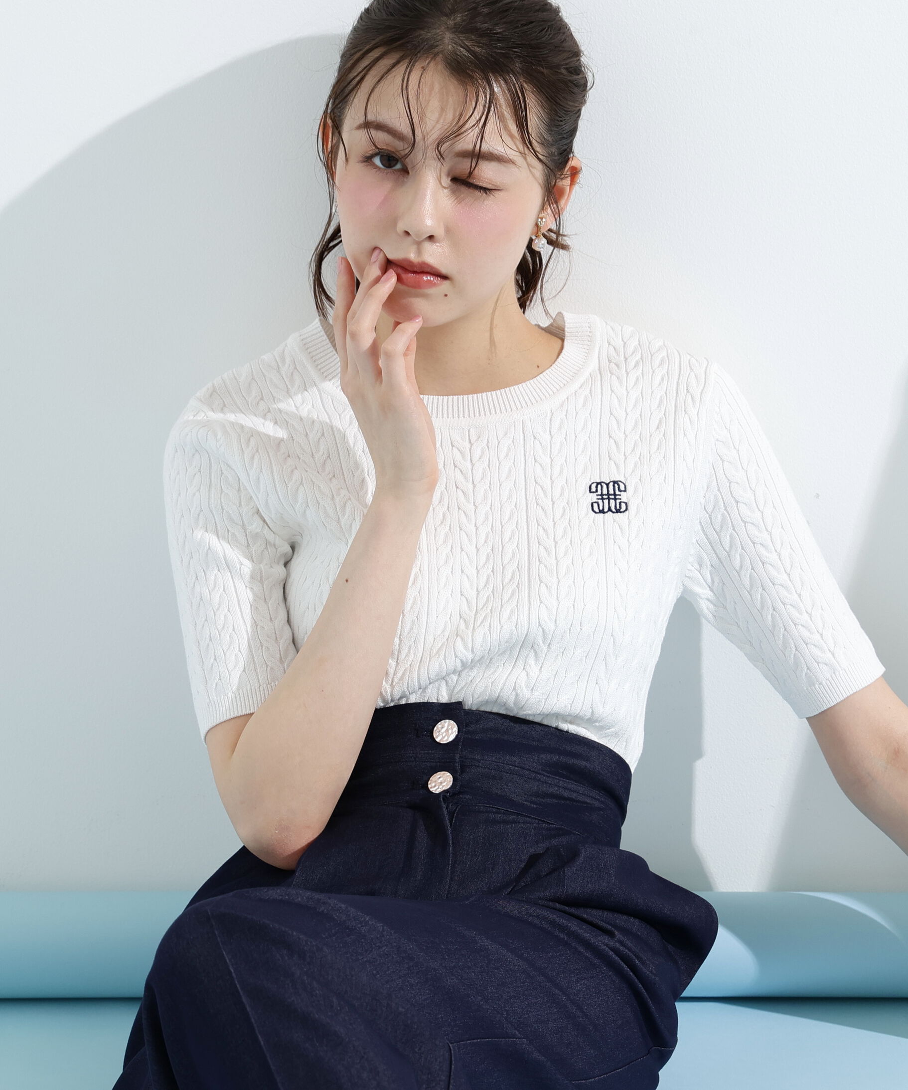  「ランダムケーブルニット」|ニット・セーター|