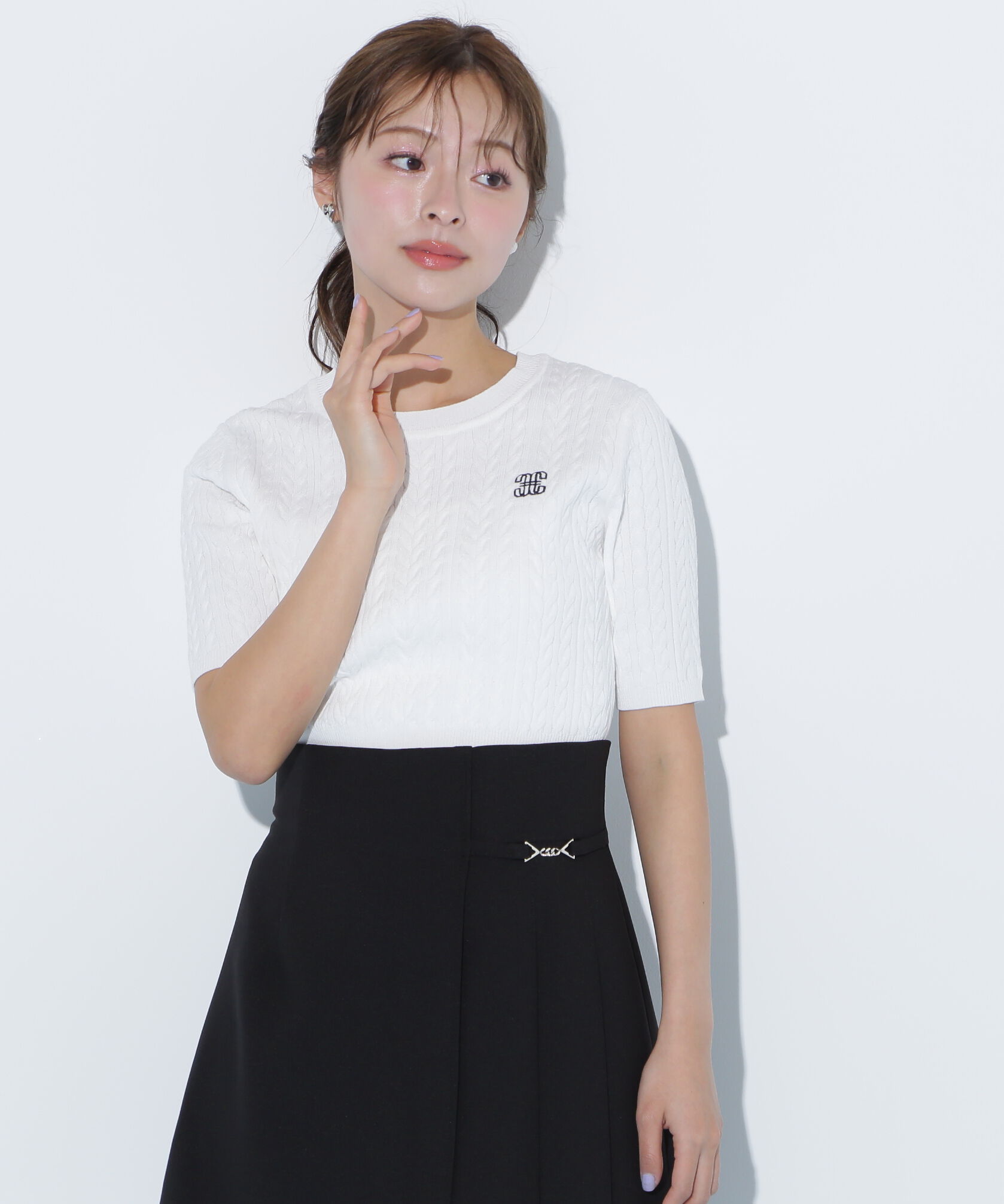  「ランダムケーブルニット」|ニット・セーター|