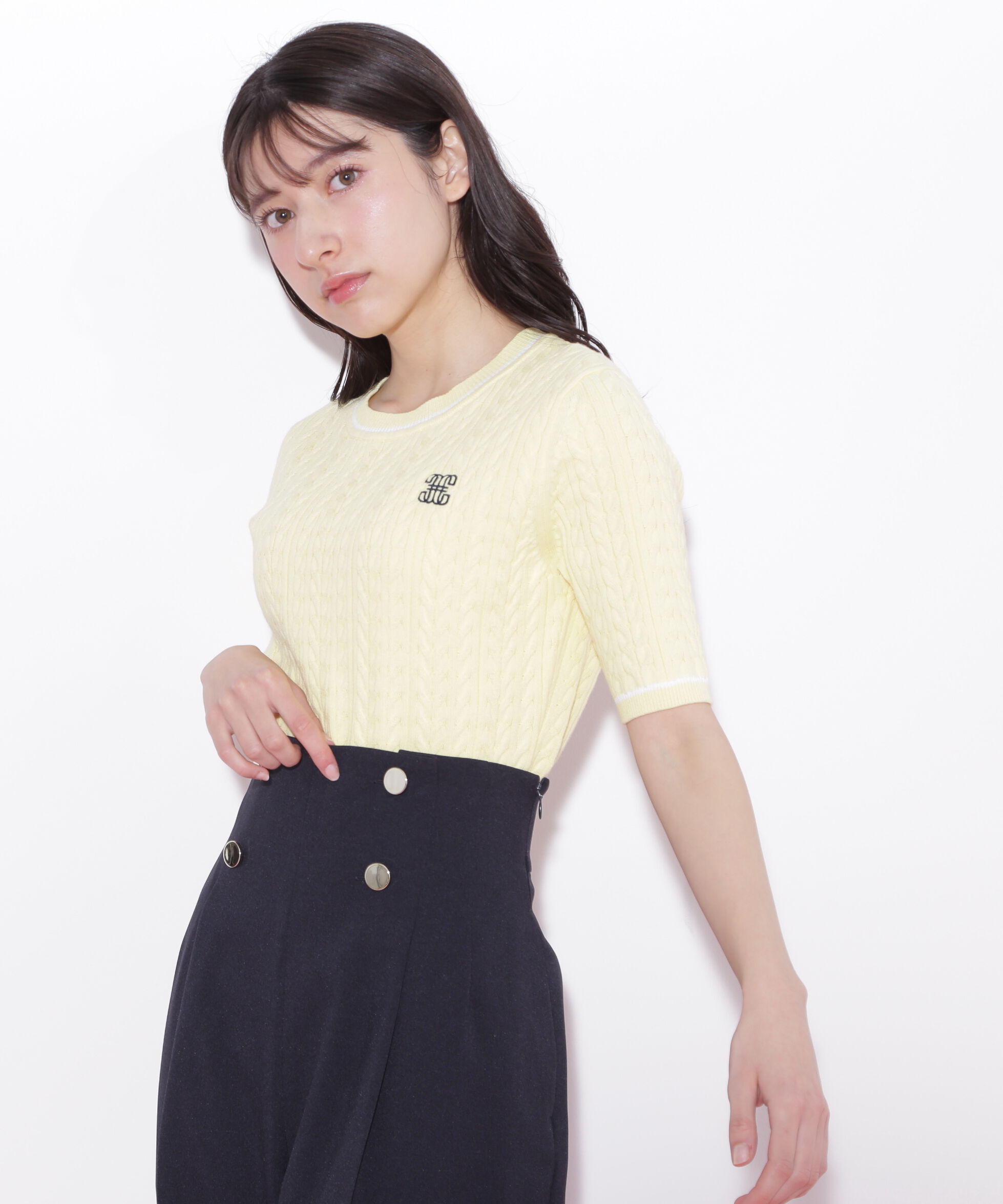  「ランダムケーブルニット」|ニット・セーター|