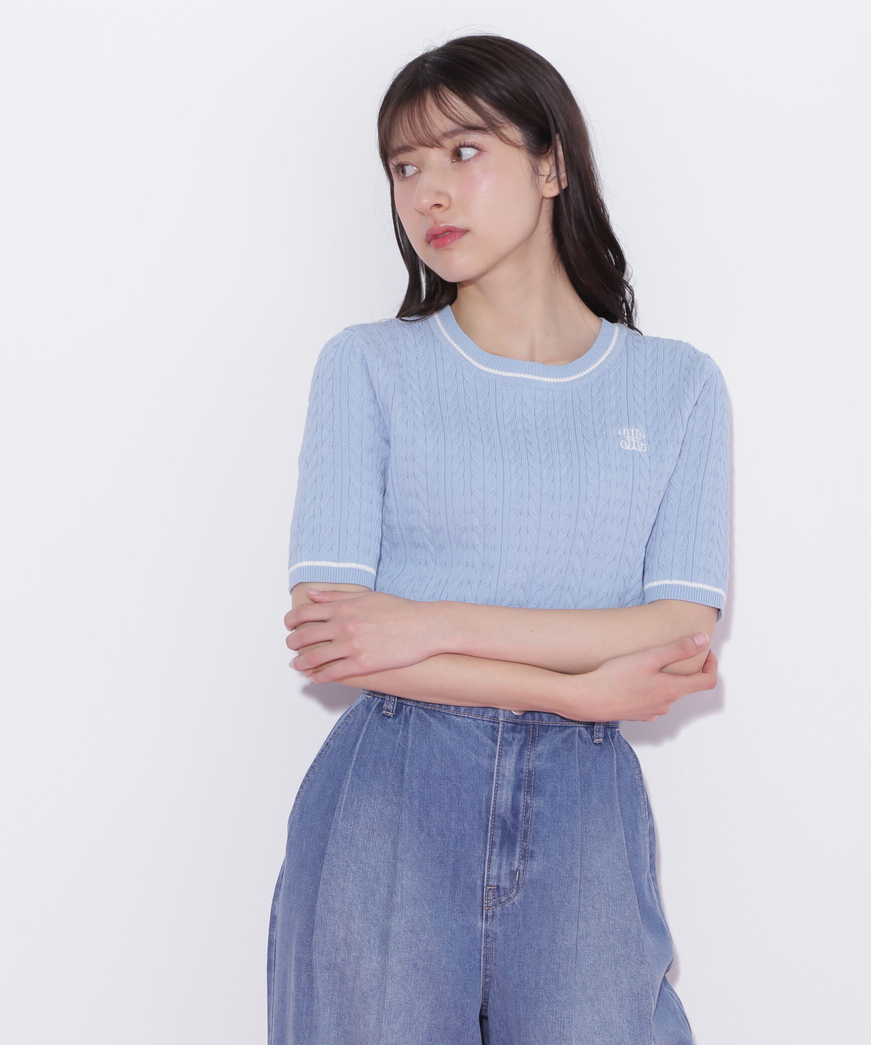  「ランダムケーブルニット」|ニット・セーター|