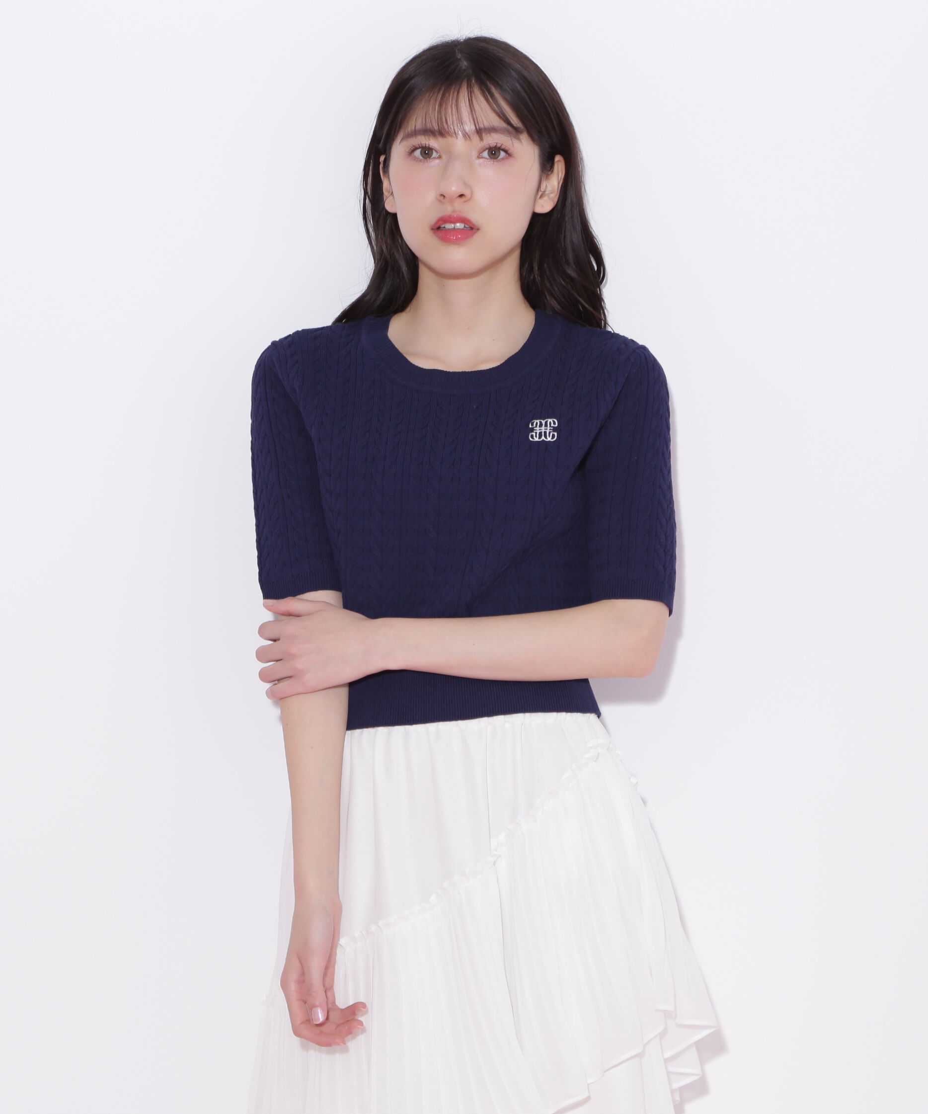  「ランダムケーブルニット」|ニット・セーター|