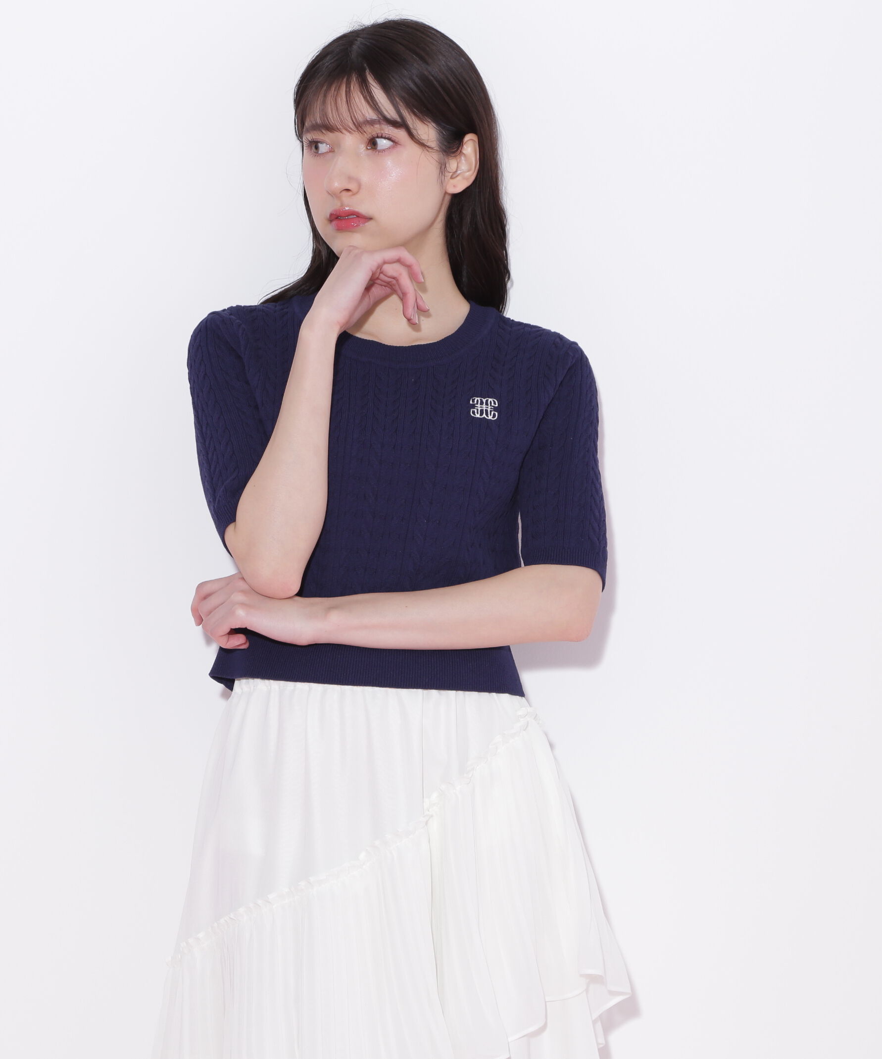  「ランダムケーブルニット」|ニット・セーター|