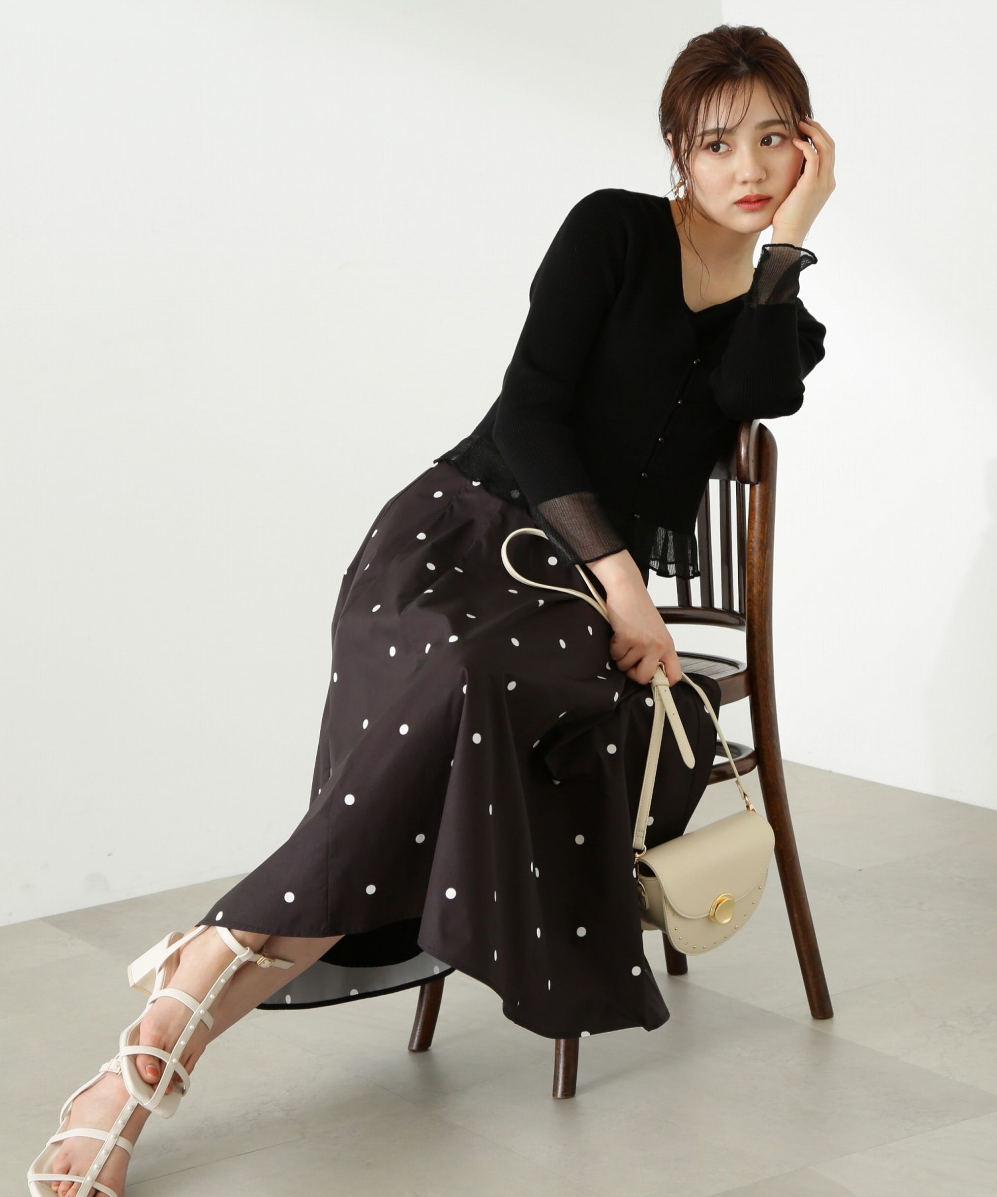 PROPORTION BODY DRESSING「｜美人百花5月号掲載 タイアップ休井美郷さん着用商品｜タフタスカート」|スカート|