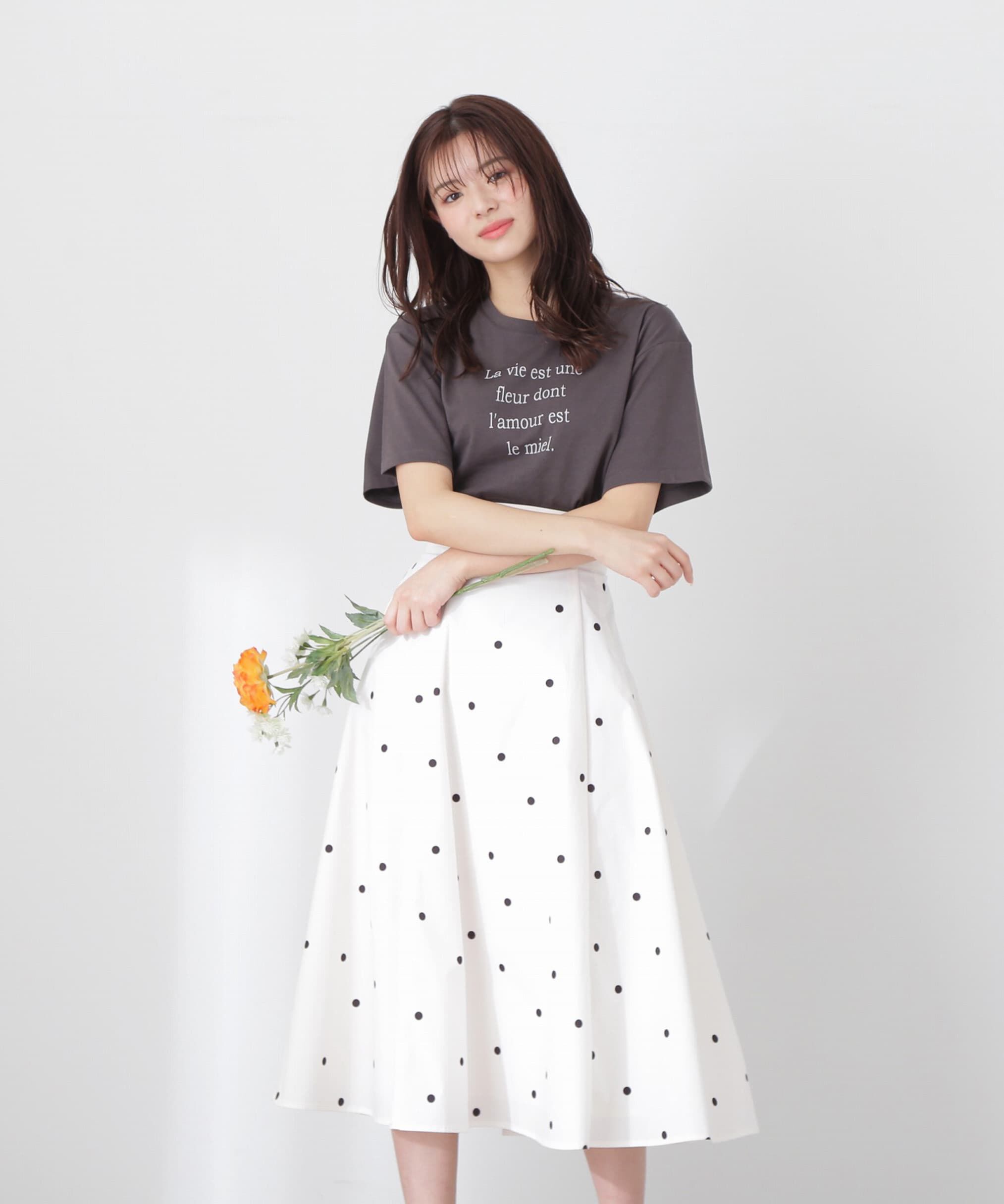 PROPORTION BODY DRESSING「｜美人百花5月号掲載 タイアップ休井美郷さん着用商品｜タフタスカート」|スカート|