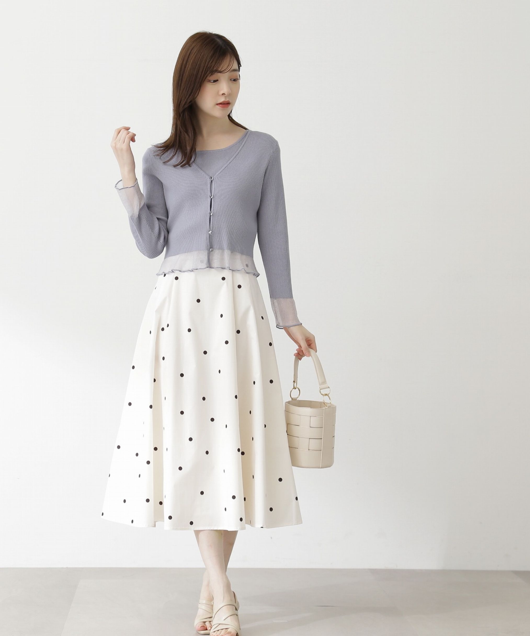 PROPORTION BODY DRESSING「｜美人百花5月号掲載 タイアップ休井美郷さん着用商品｜タフタスカート」|スカート|