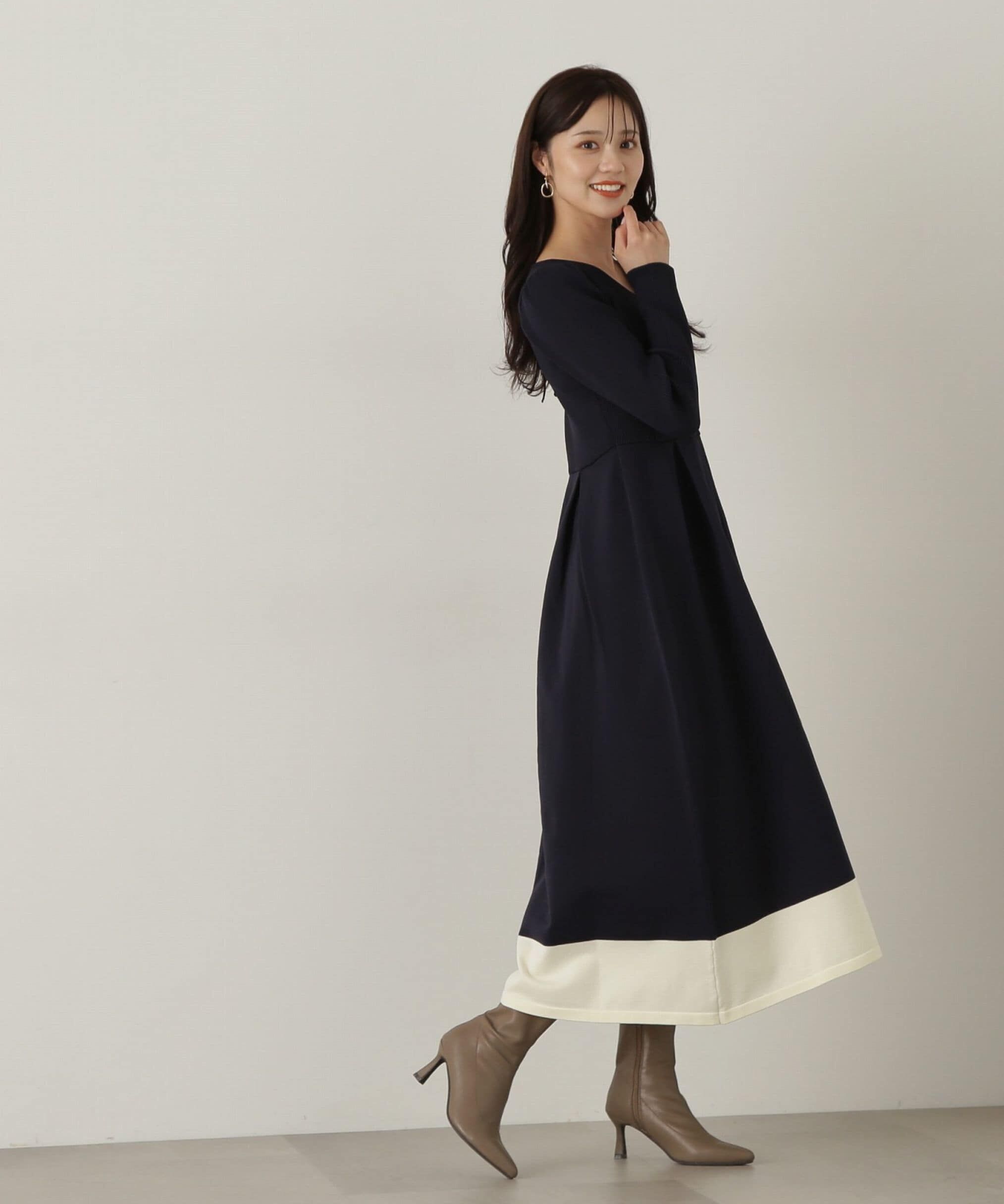 PROPORTION BODY DRESSING「バックリボンニットワンピース」|ワンピース|