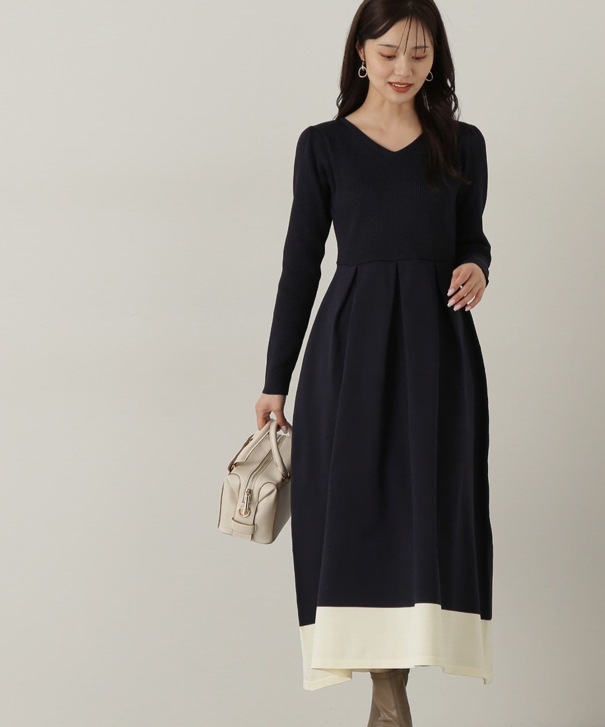 PROPORTION BODY DRESSING「バックリボンニットワンピース」|ワンピース|