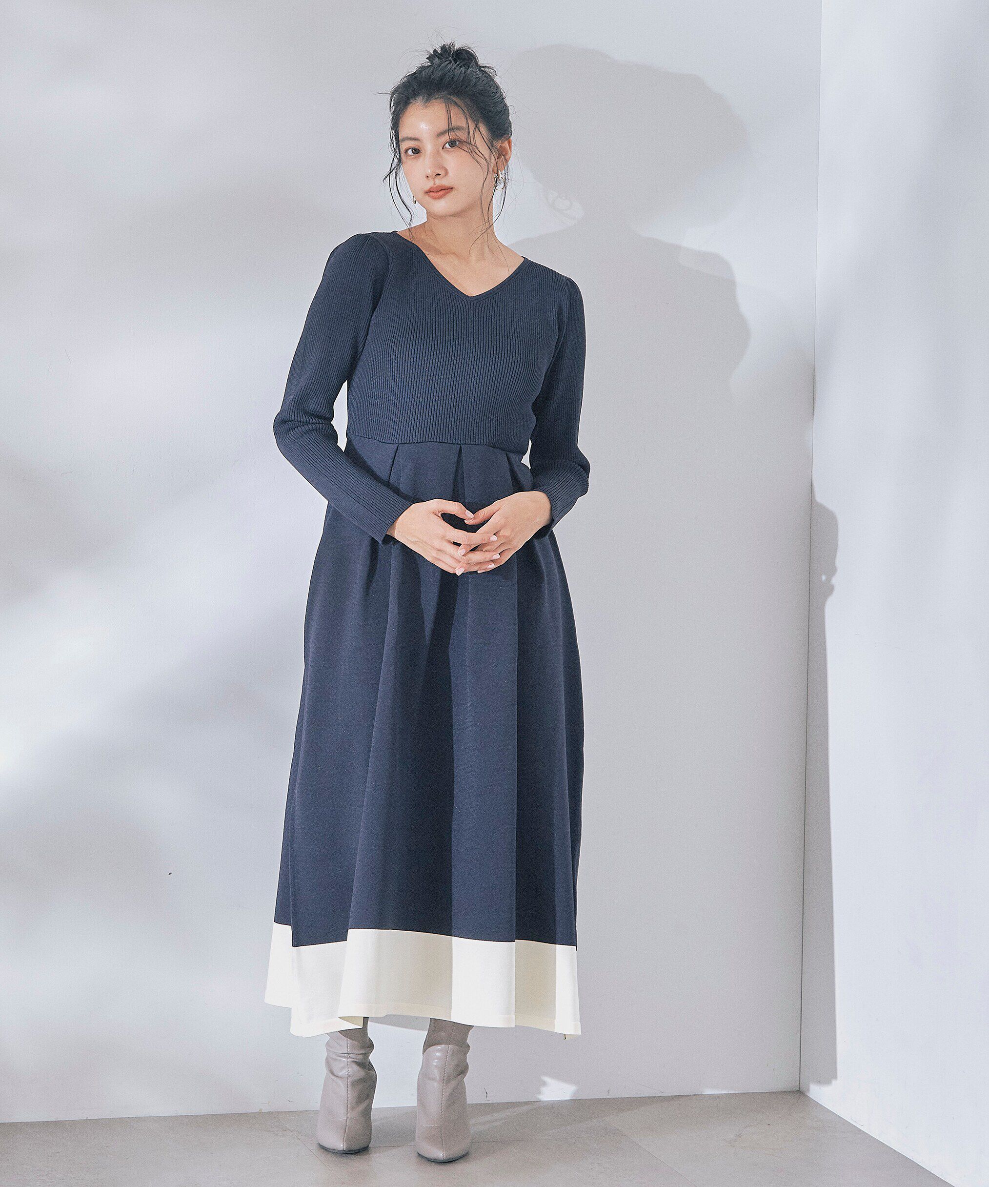 PROPORTION BODY DRESSING「バックリボンニットワンピース」|ワンピース|