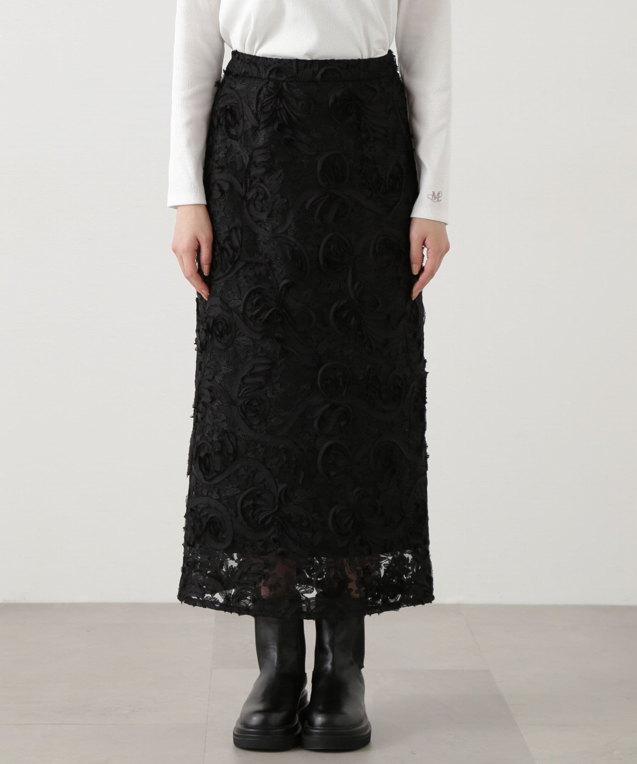 PROPORTION BODY DRESSING「3Dレースタイトスカート」|スカート|