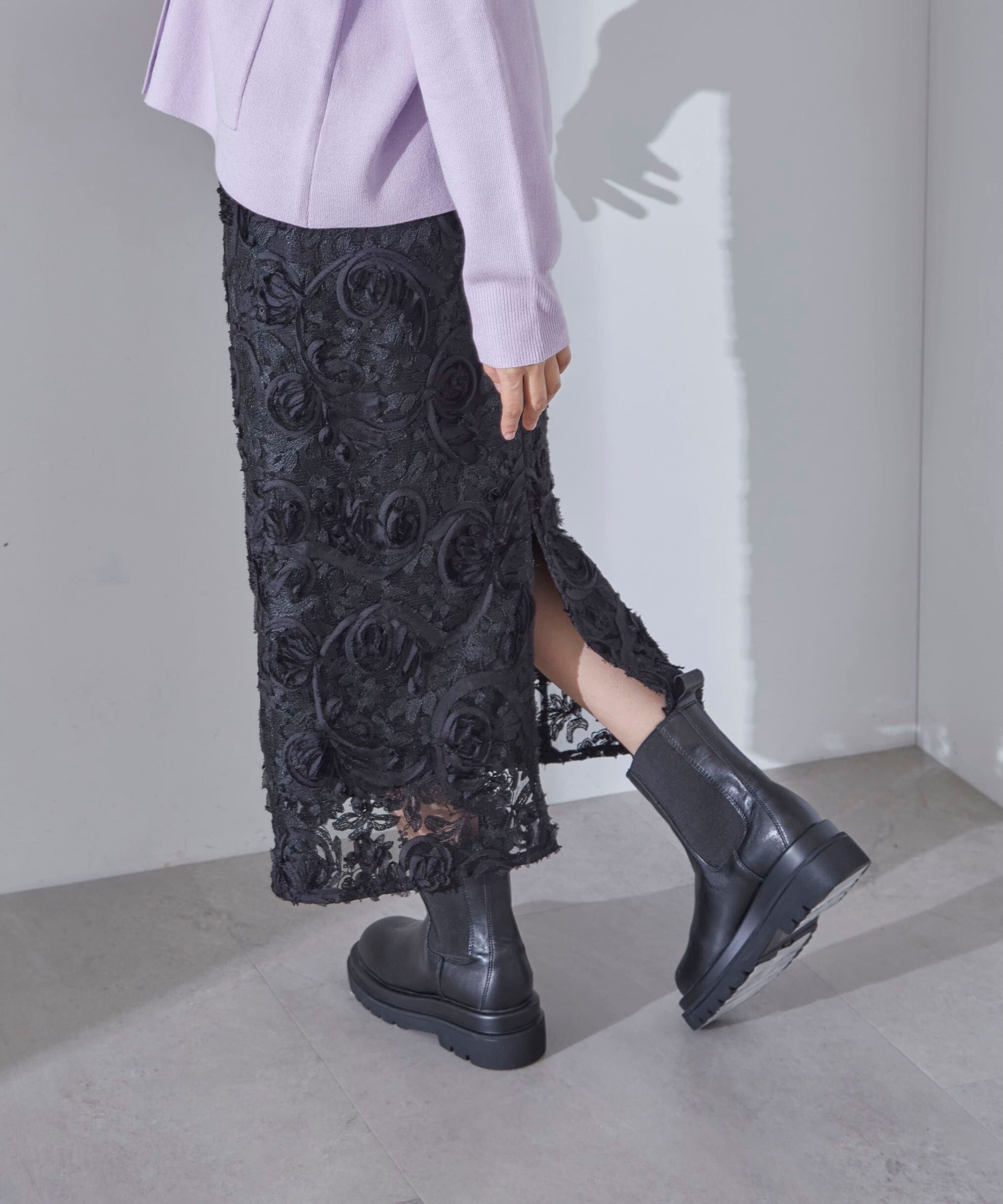 PROPORTION BODY DRESSING「3Dレースタイトスカート」|スカート|