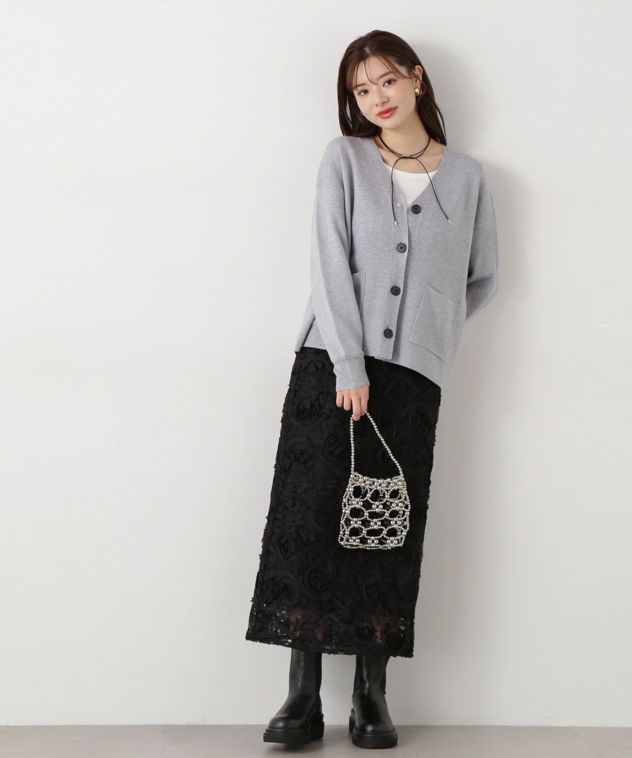 PROPORTION BODY DRESSING「3Dレースタイトスカート」|スカート|