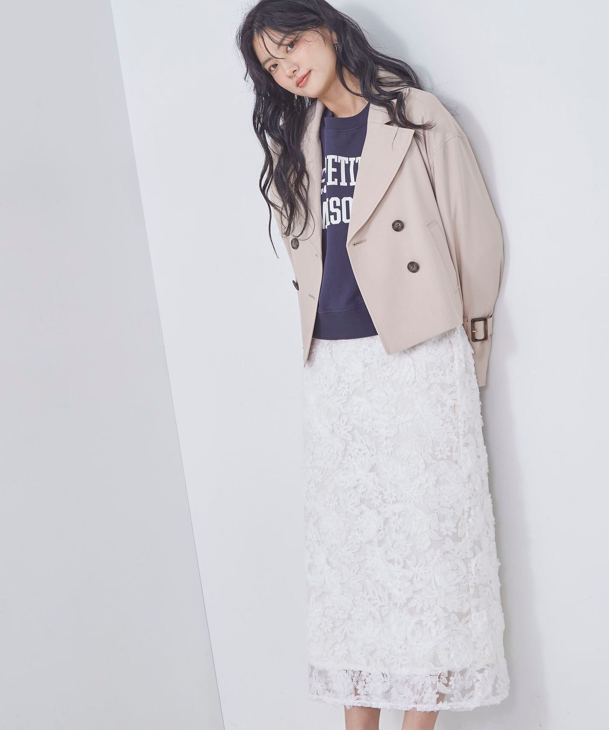 PROPORTION BODY DRESSING「3Dレースタイトスカート」|スカート|