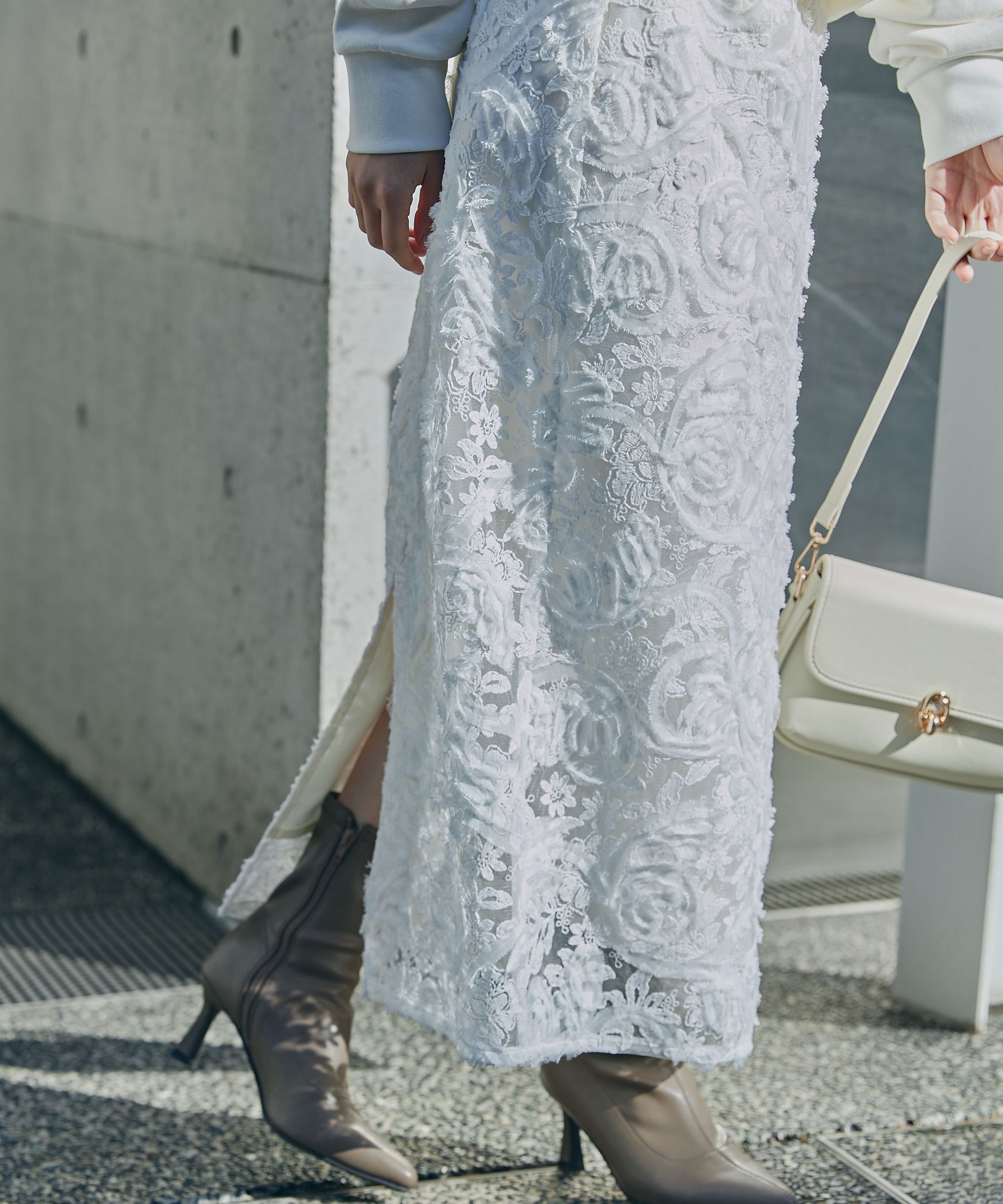 PROPORTION BODY DRESSING「3Dレースタイトスカート」|スカート|