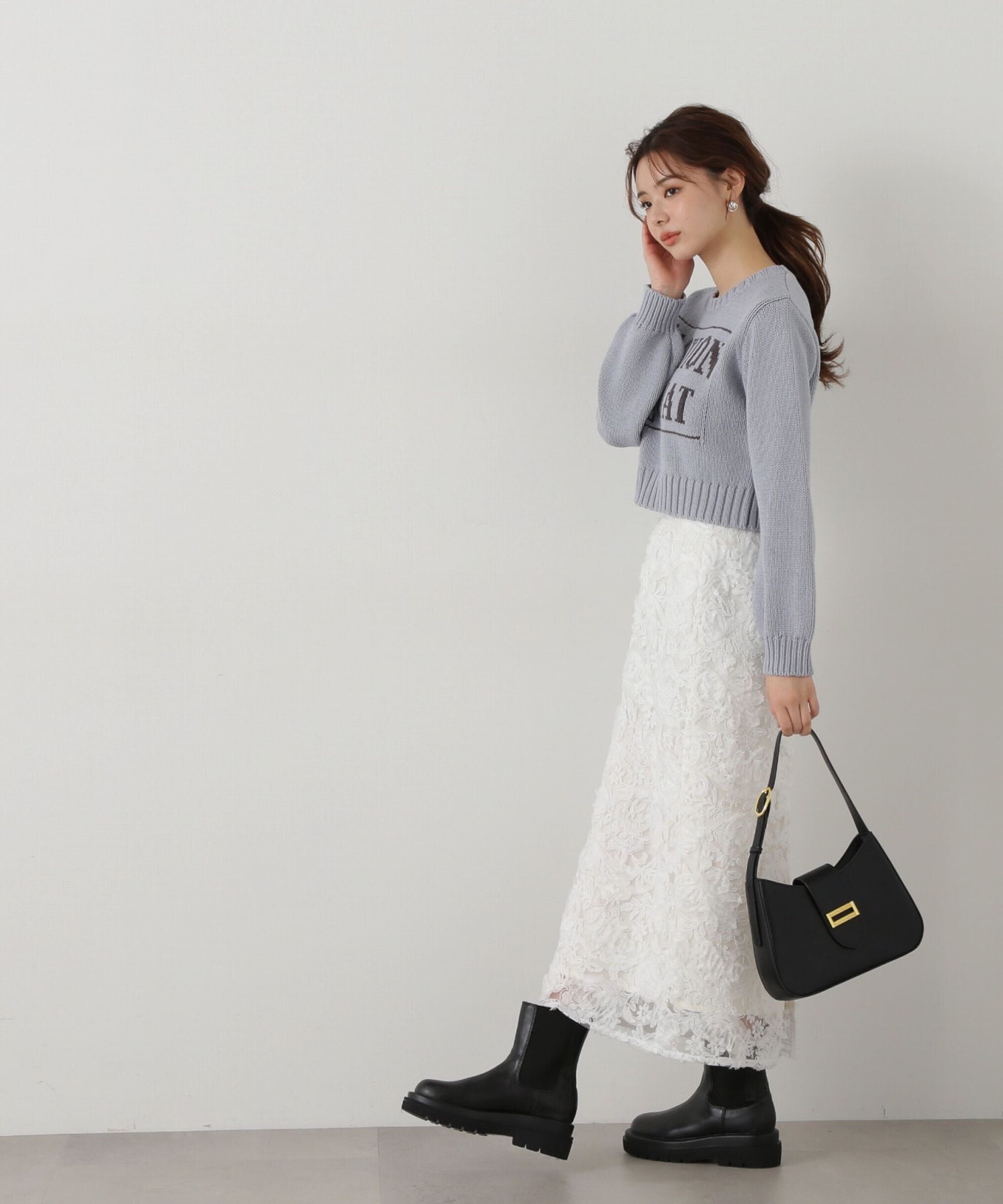 PROPORTION BODY DRESSING「3Dレースタイトスカート」|スカート|