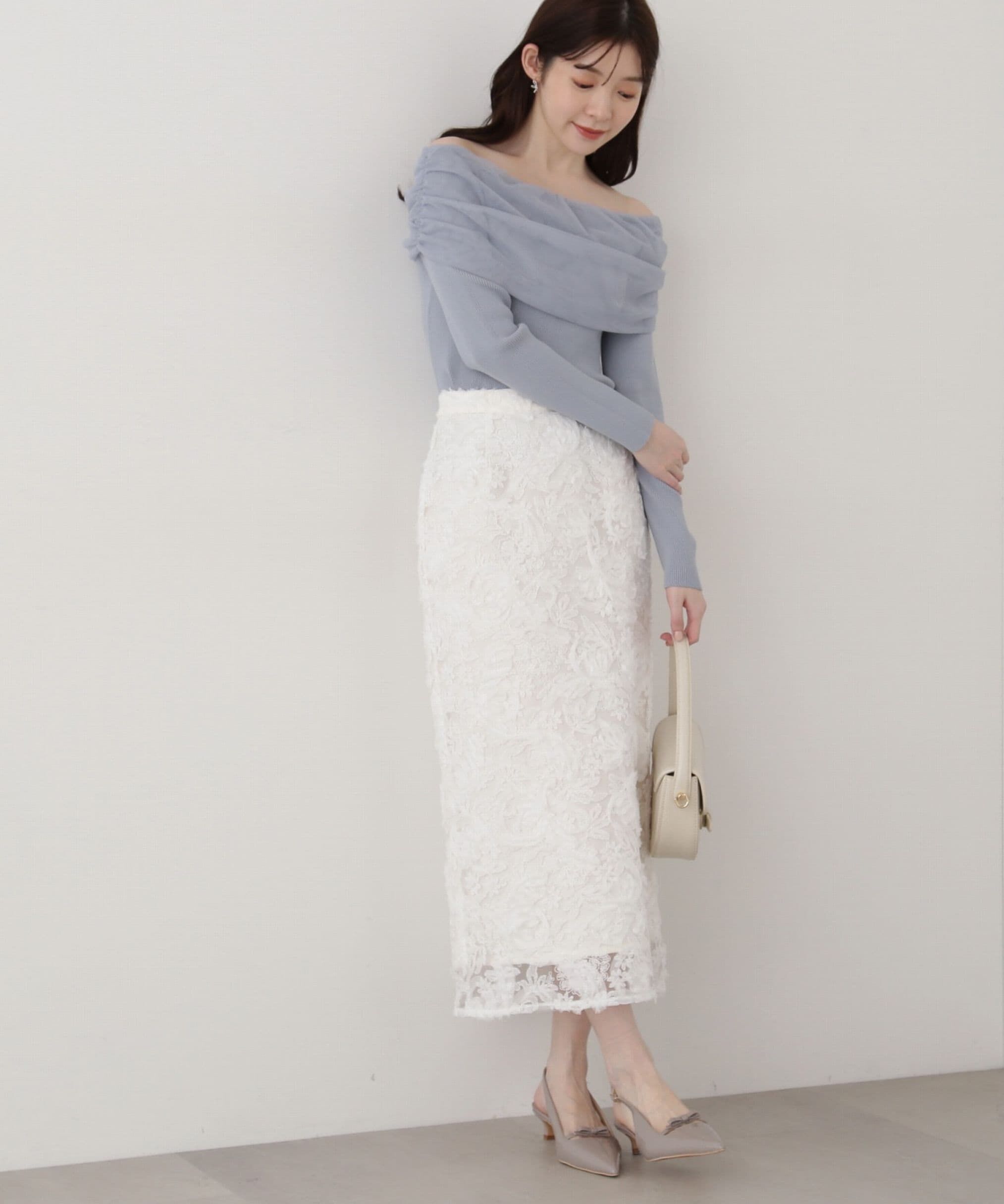 PROPORTION BODY DRESSING「3Dレースタイトスカート」|スカート|