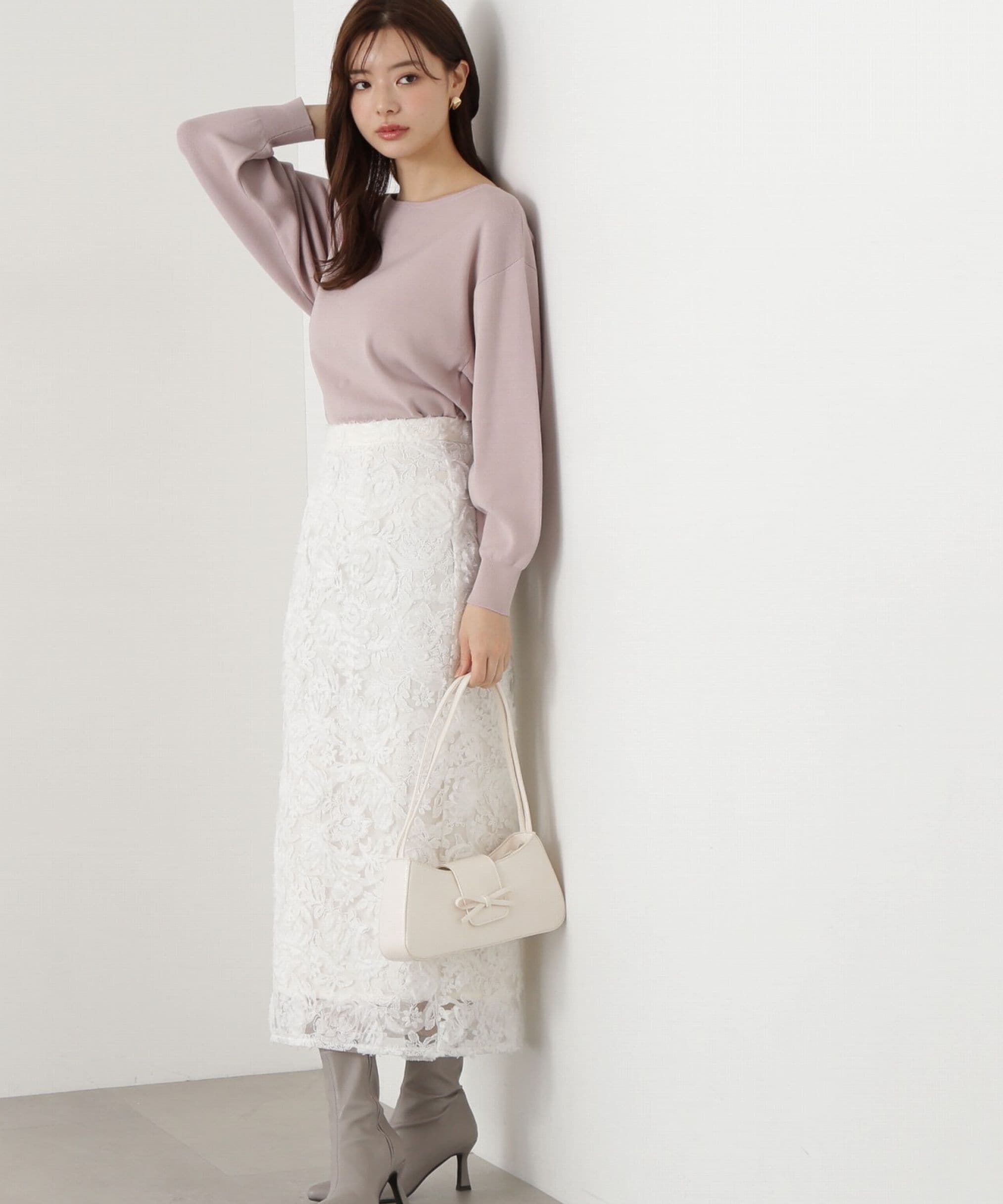 PROPORTION BODY DRESSING「3Dレースタイトスカート」|スカート|