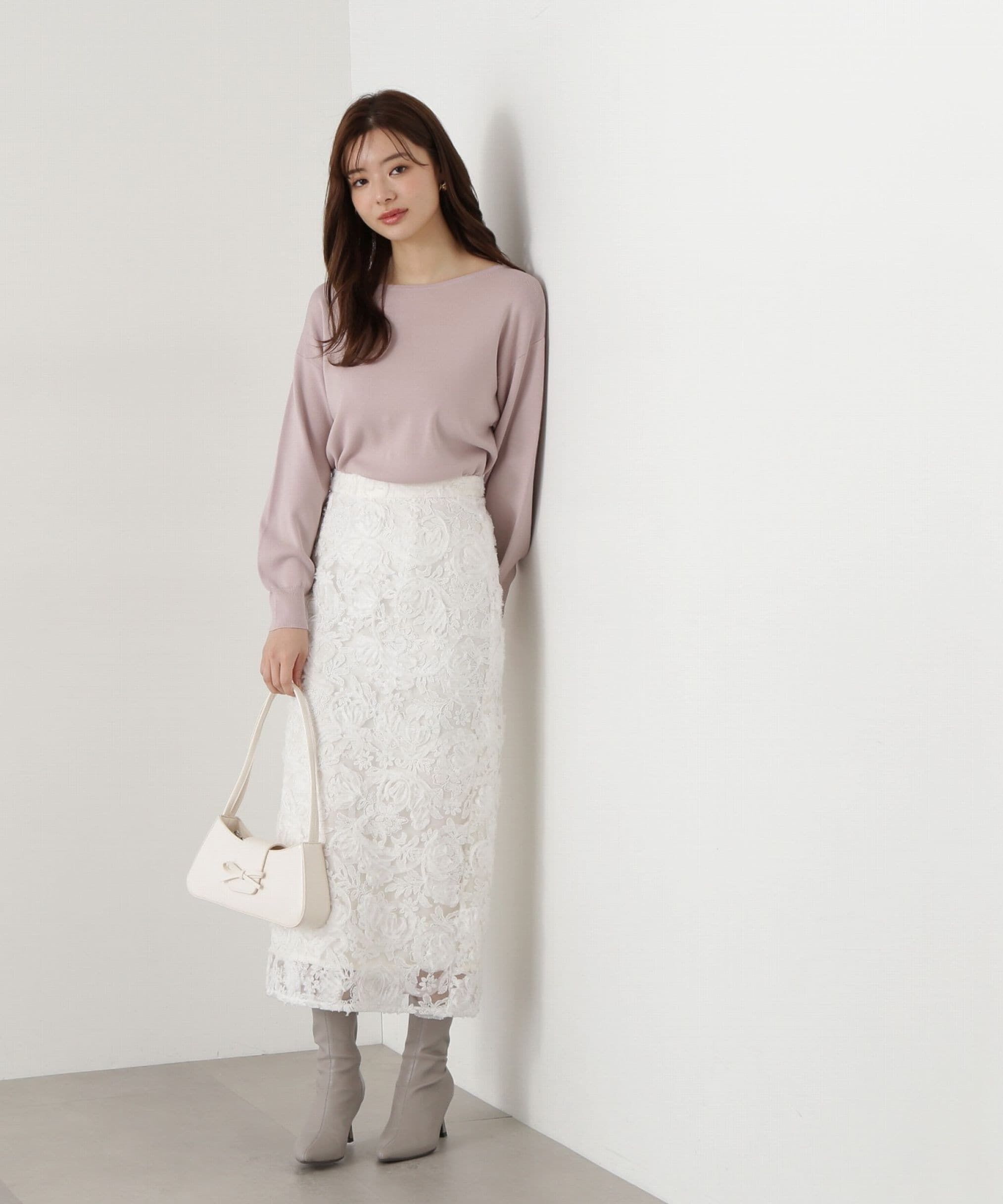 PROPORTION BODY DRESSING「3Dレースタイトスカート」|スカート|