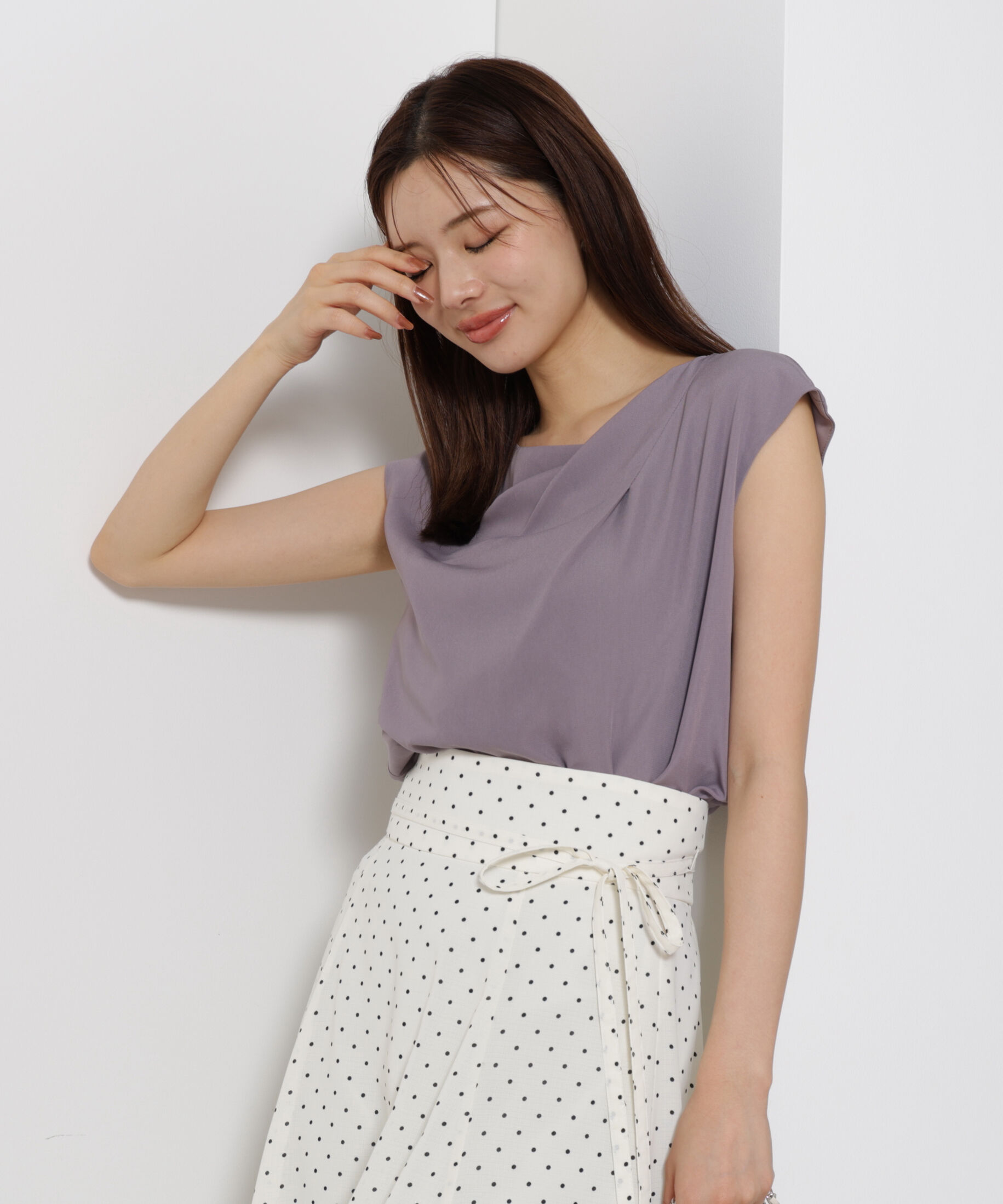 PROPORTION BODY DRESSING「ニュアンスネックフレンチスリーブブラウス」|シャツ・ブラウス|