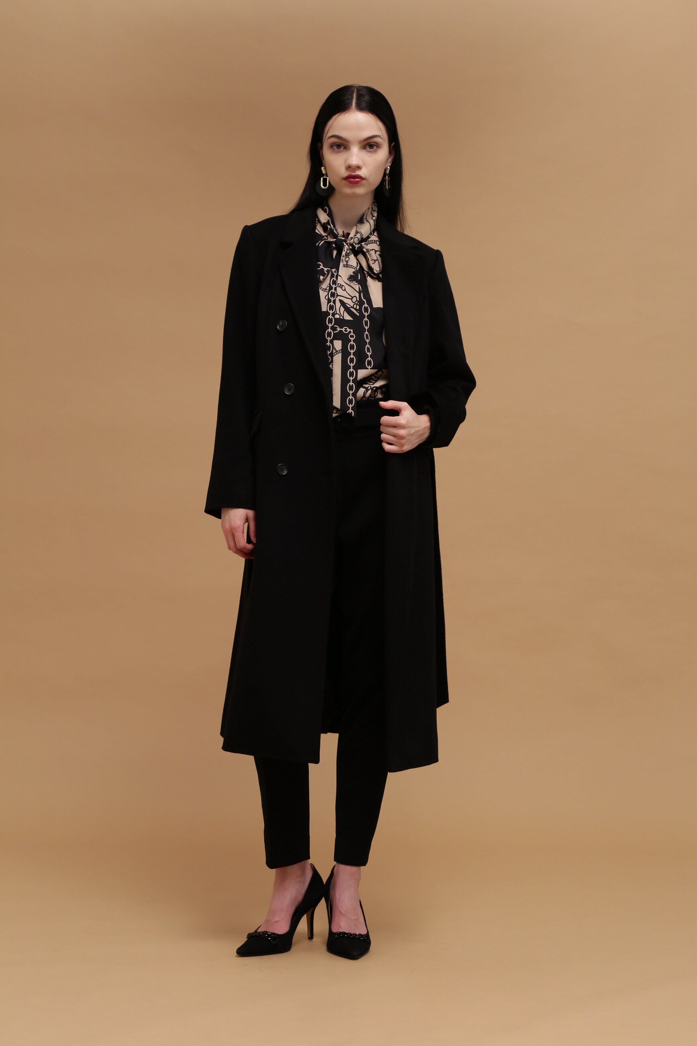  「◆コントラストプリントブラウス」|シャツ・ブラウス|